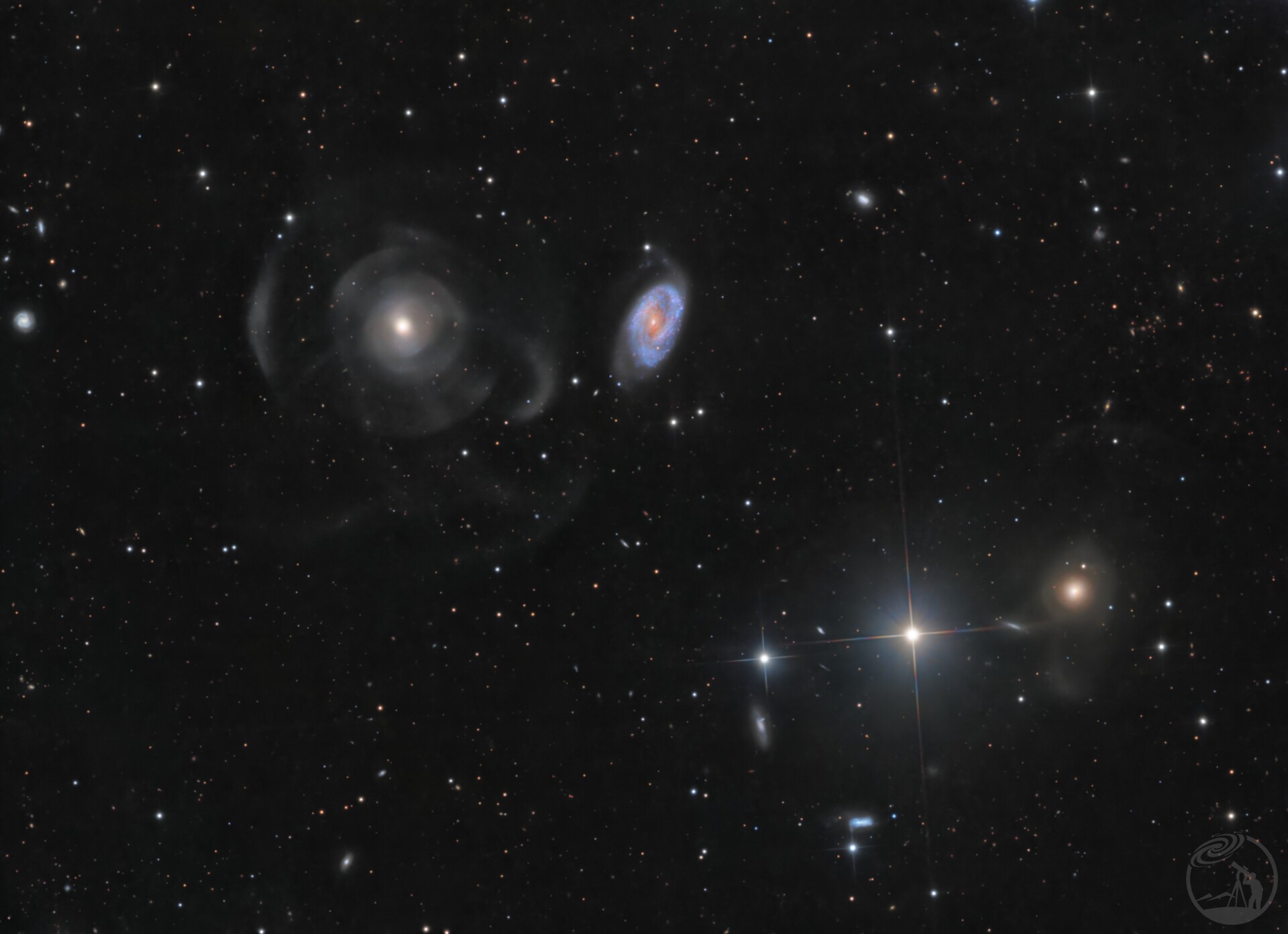 Arp227 & NGC474壳层