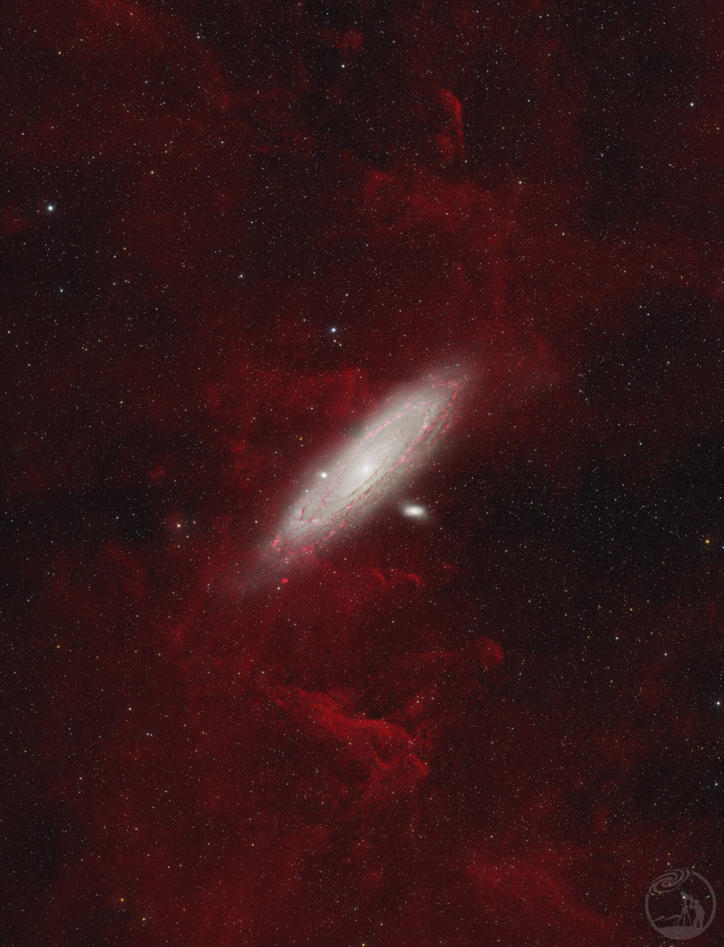 M31仙女座星系与Ha