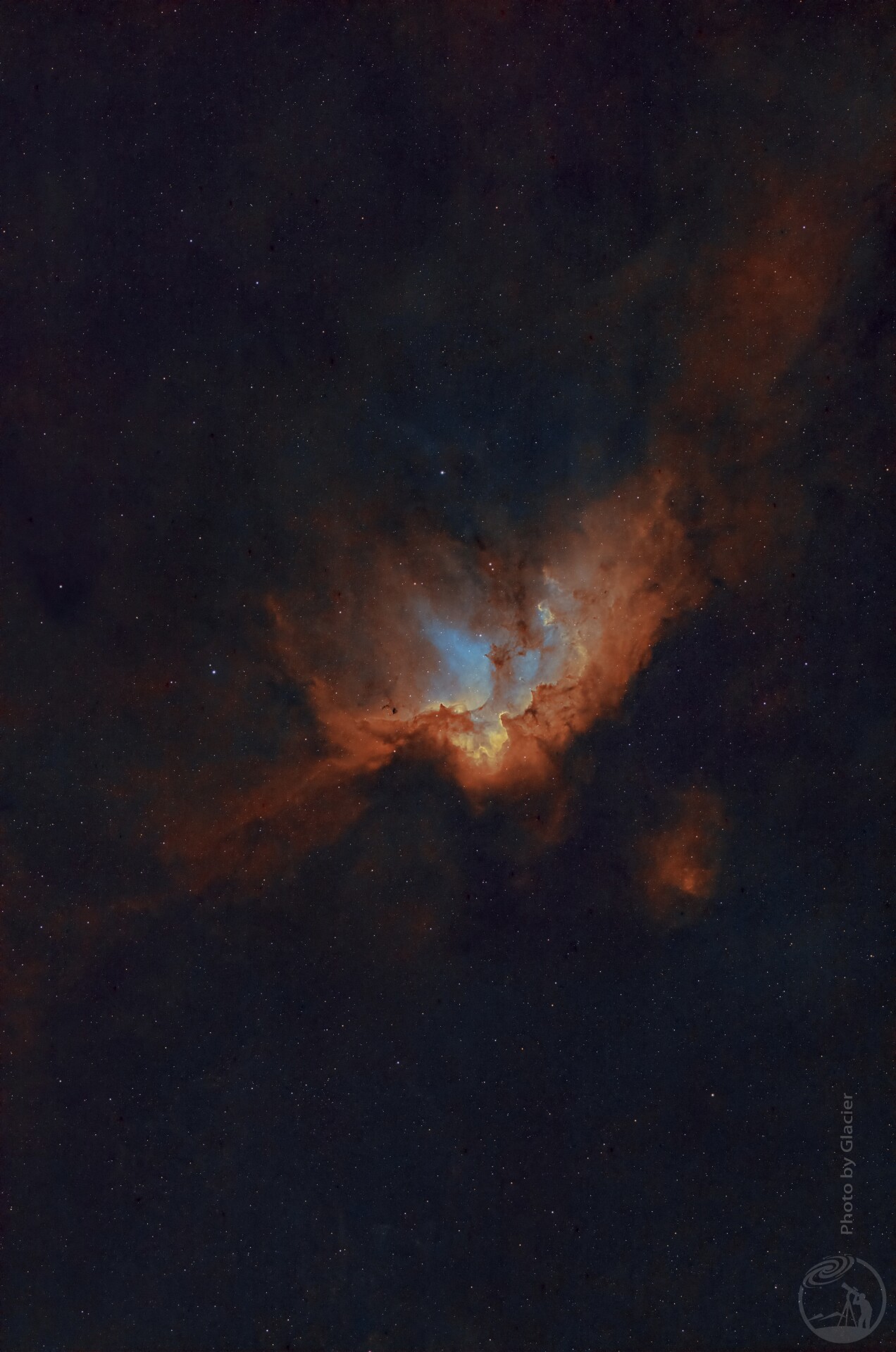 天台的巫师星云NGC7380