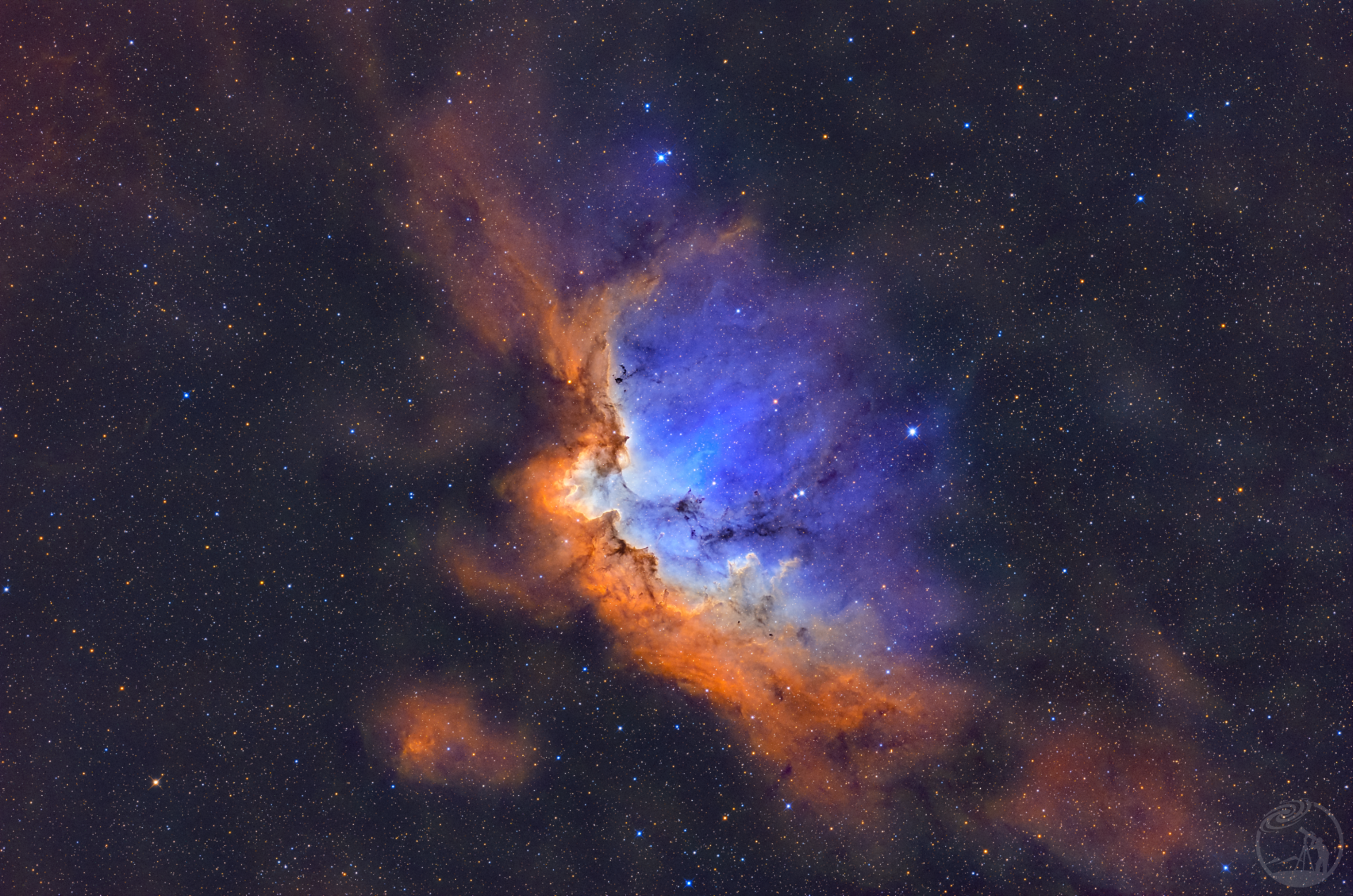 NGC7380 巫师星云 SHO调色
