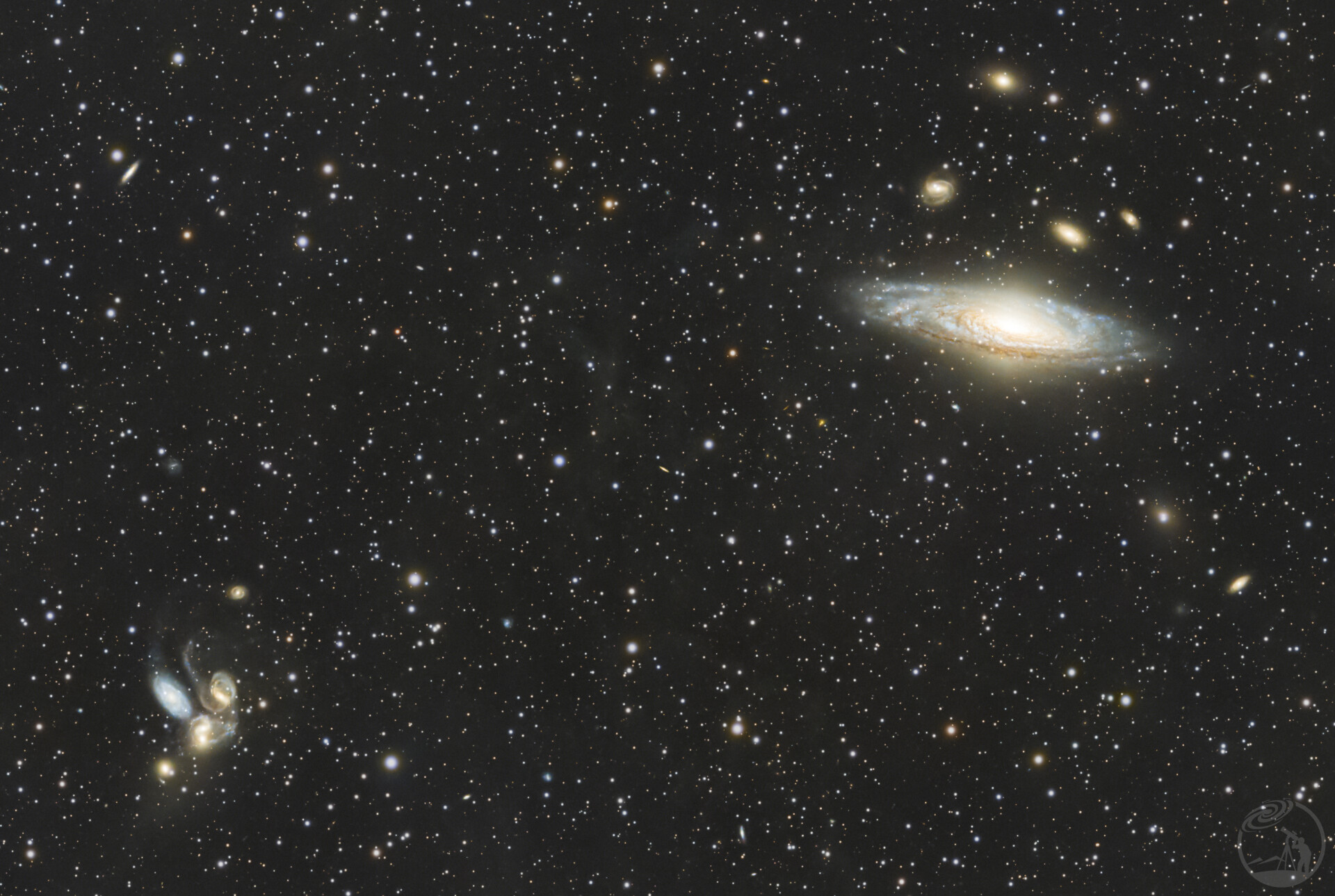 NGC7331与史蒂夫五重星系