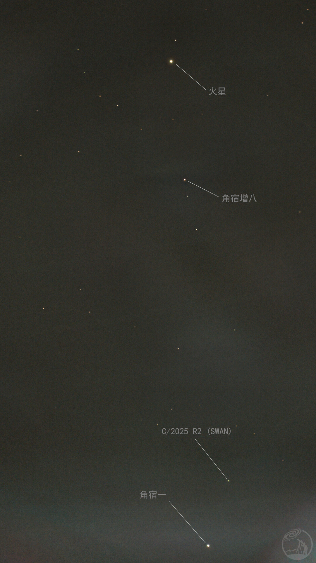 在市区拍新彗星C/2025 R2