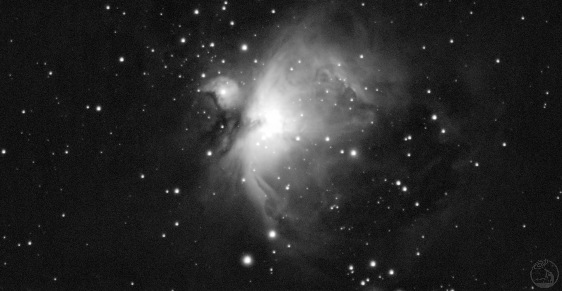 近期拍的Orion Nebula - 黑白相机拍的