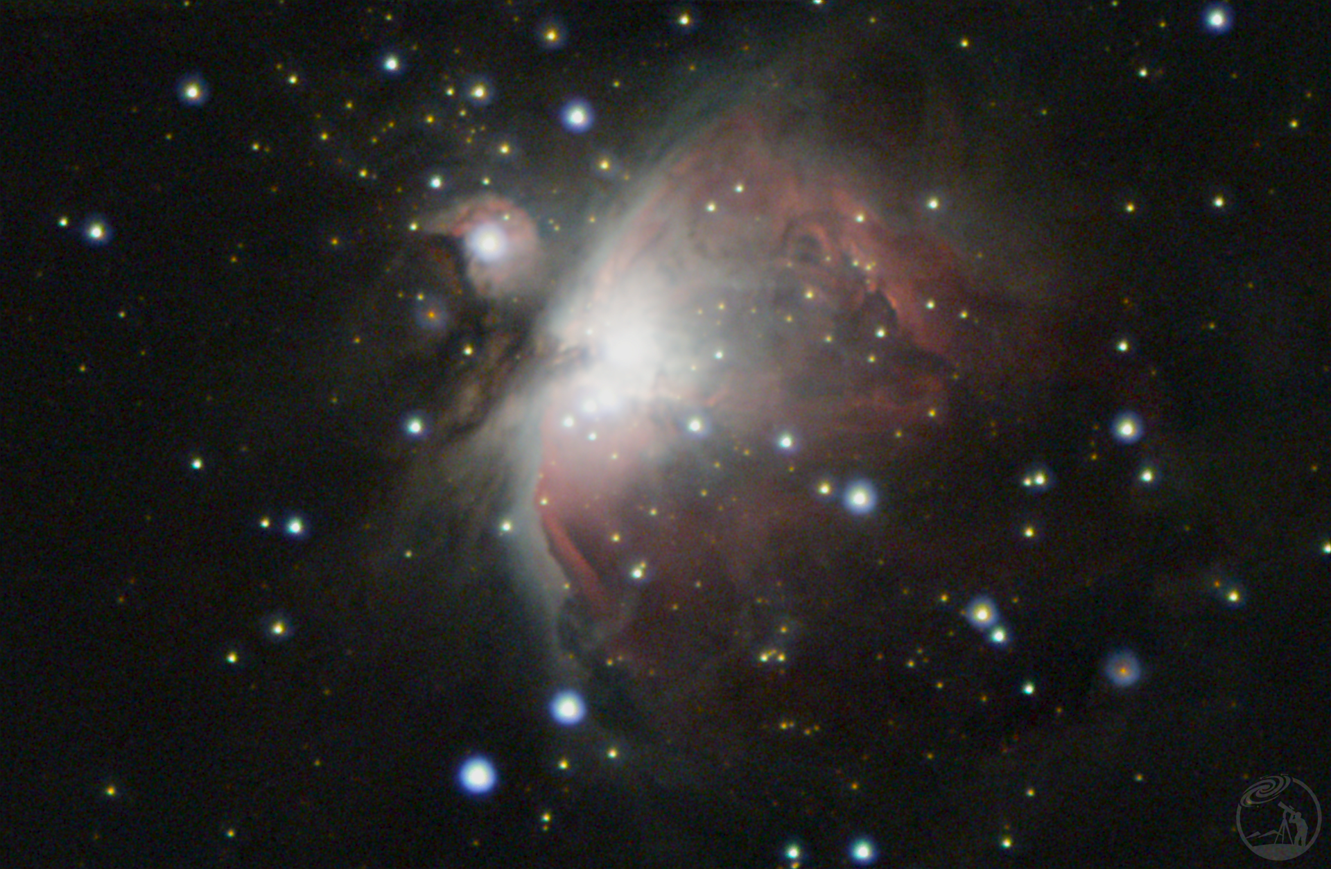 近期拍的Orion Nebula - 彩色相机拍的