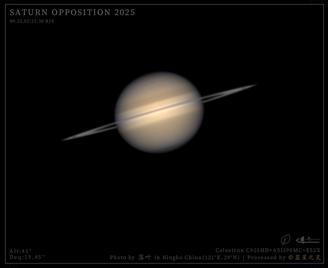 2025土星冲日·各口径系列