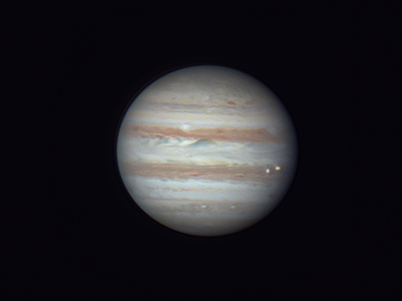 木卫一、木卫二凌木星延时