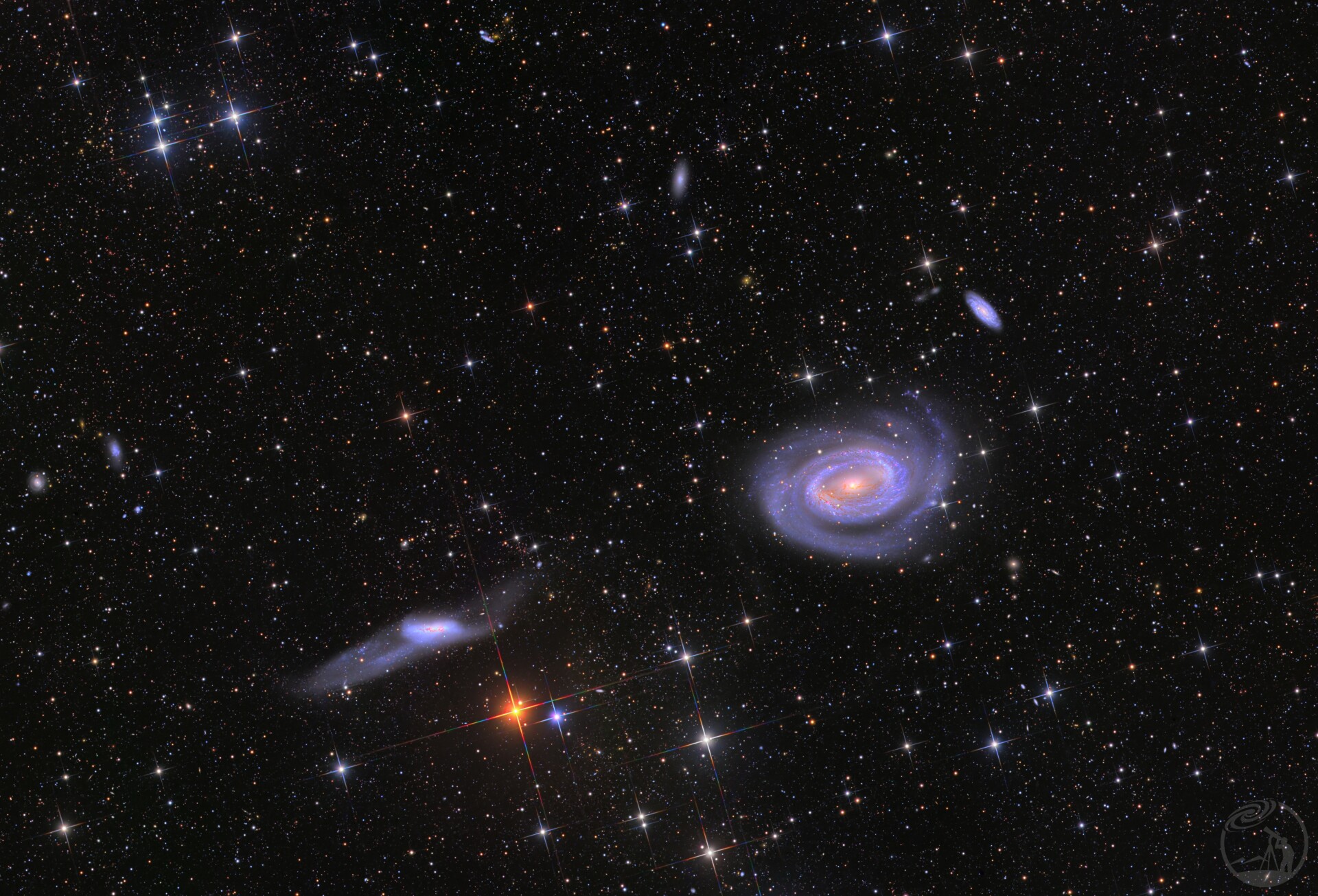 NGC4725与周边星场