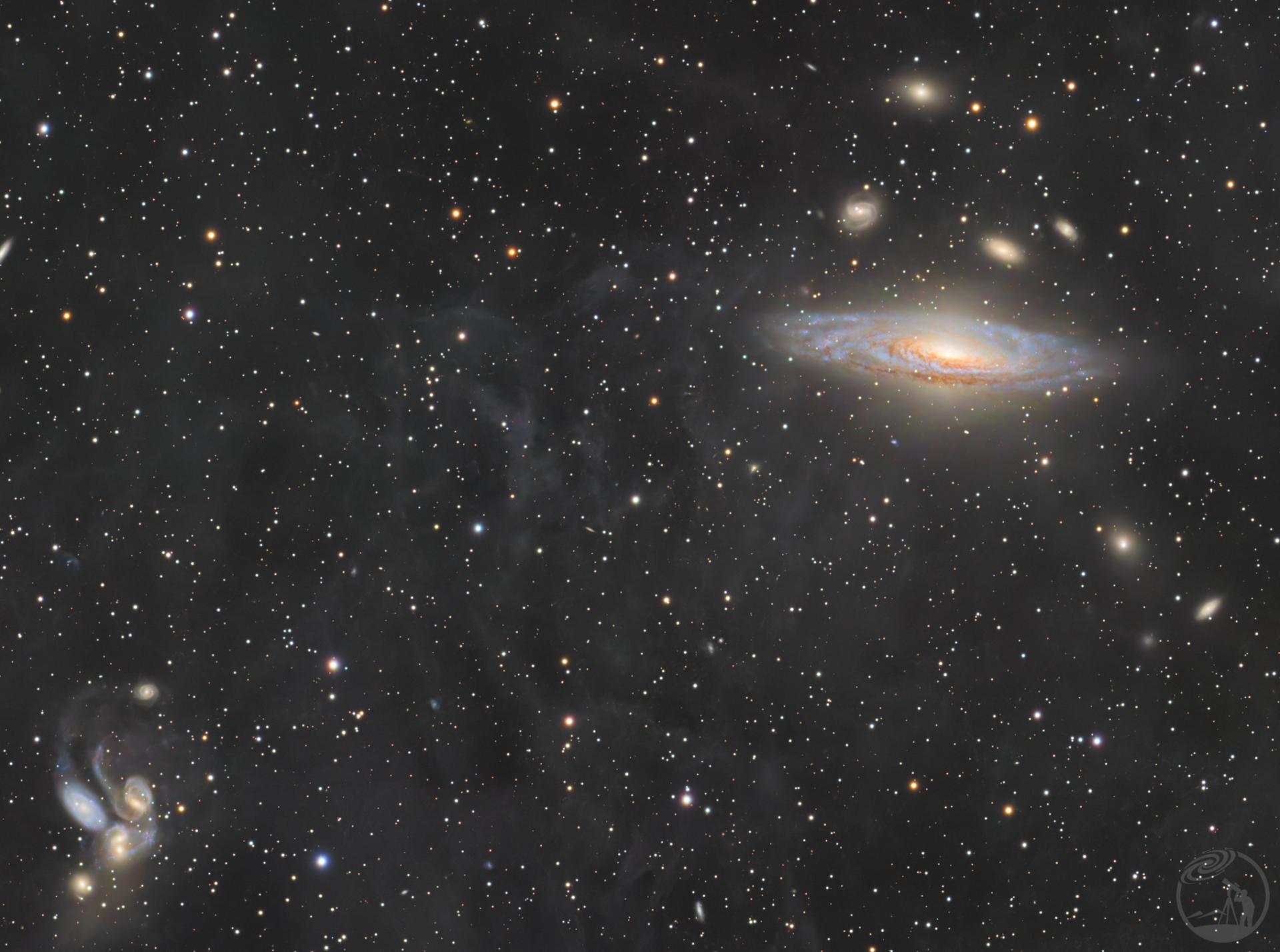 NGC7331鹿舔斯蒂芬五重奏广域