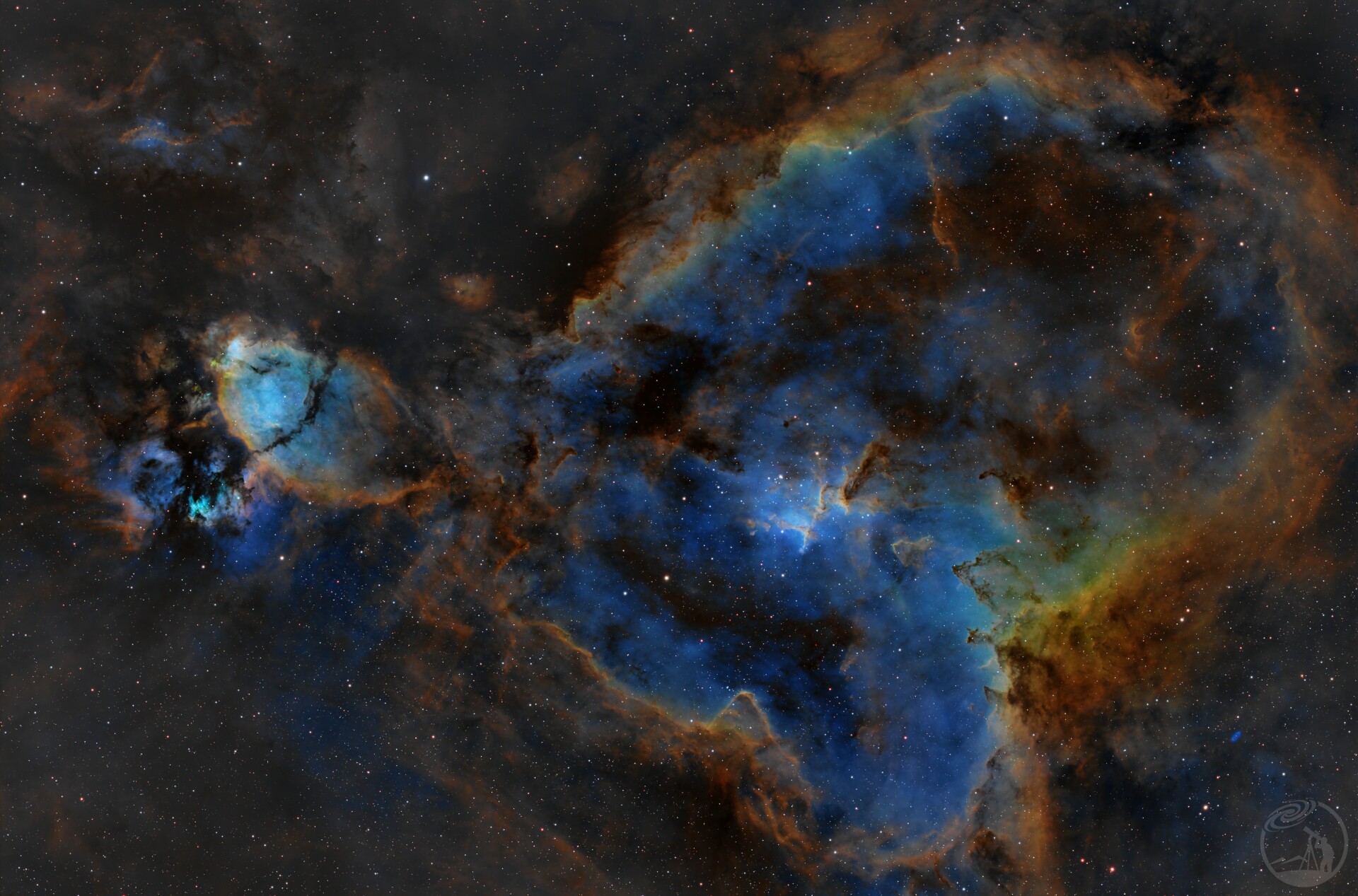 IC1805心脏星云＆IC1795鱼头星云