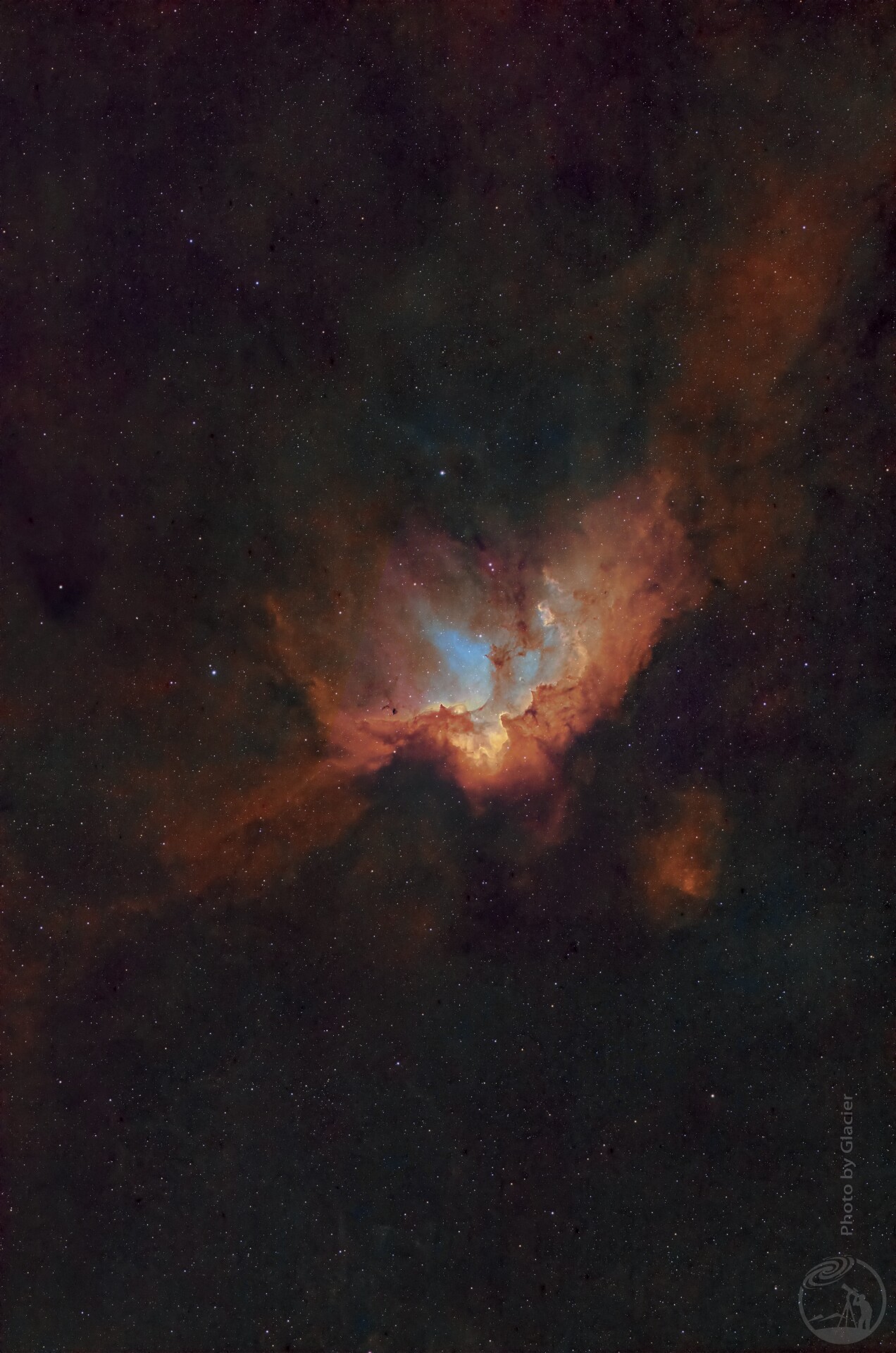 天台的巫师星云NGC7380