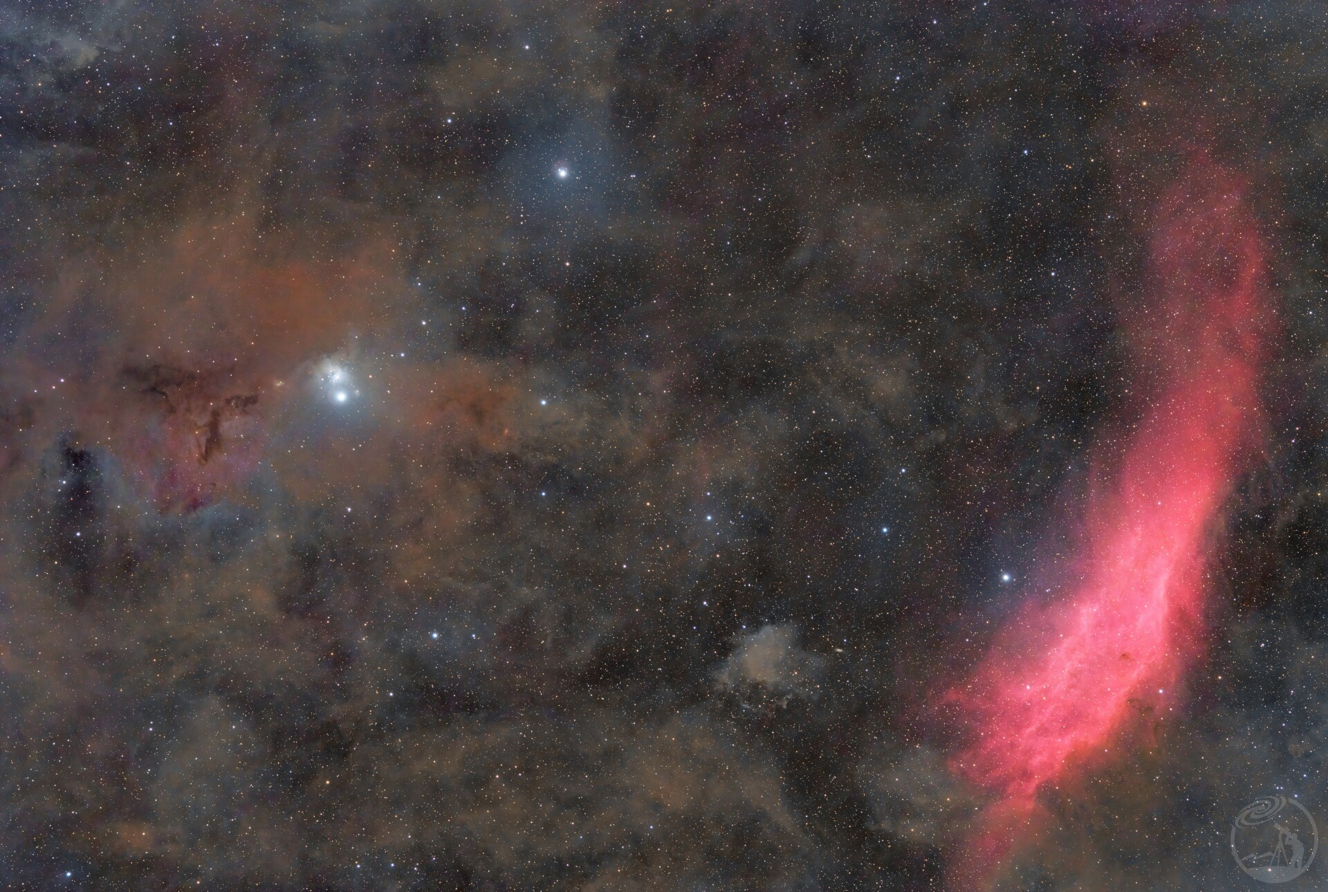 ngc1499加州星云和ic348