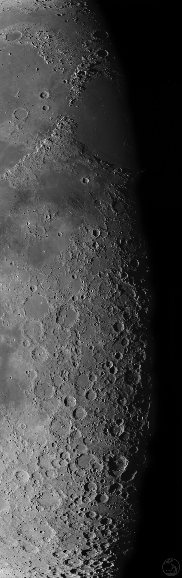 13日凌晨的月面晨昏线