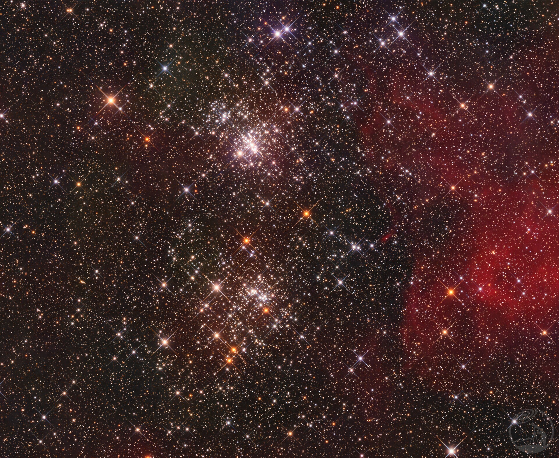 英仙座双星团RGBHa