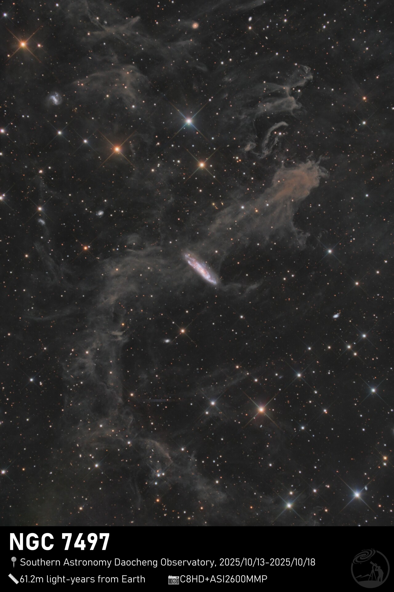 NGC 7497 “Galaxy in Dirt”
