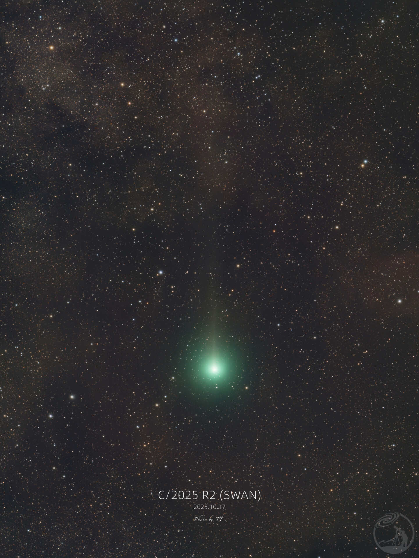 10月17日的C/2025 R2(SWAN)彗星