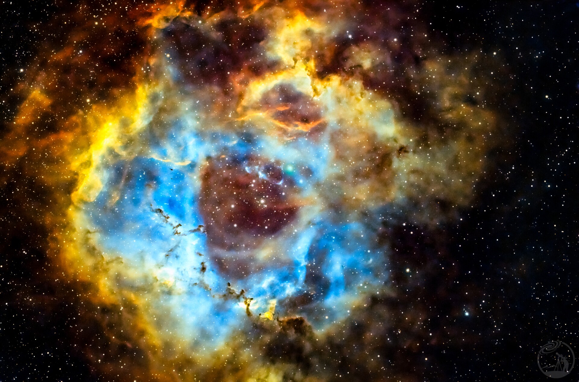 玫瑰星云四窄带