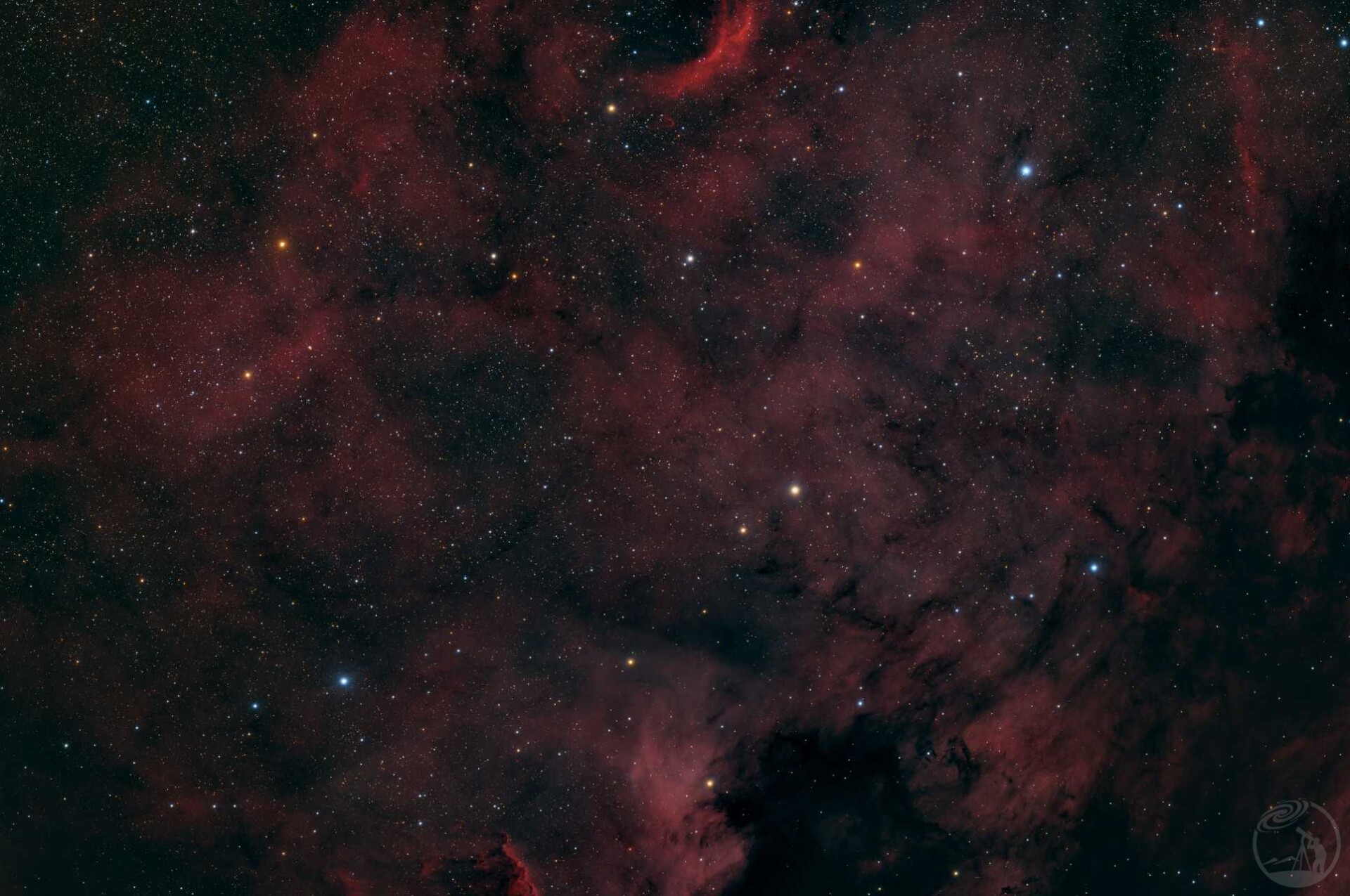 NGC7000北美洲星云（局部）