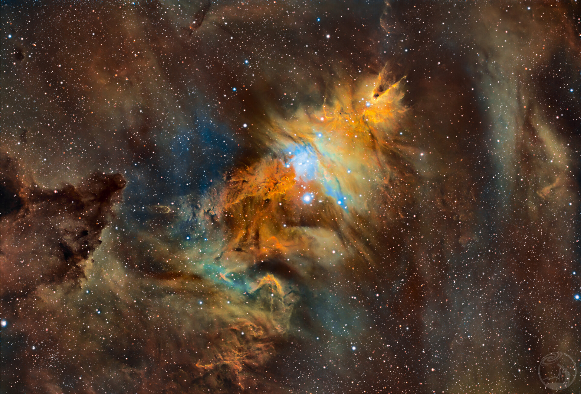 鹈鹕星云和圣诞树星云