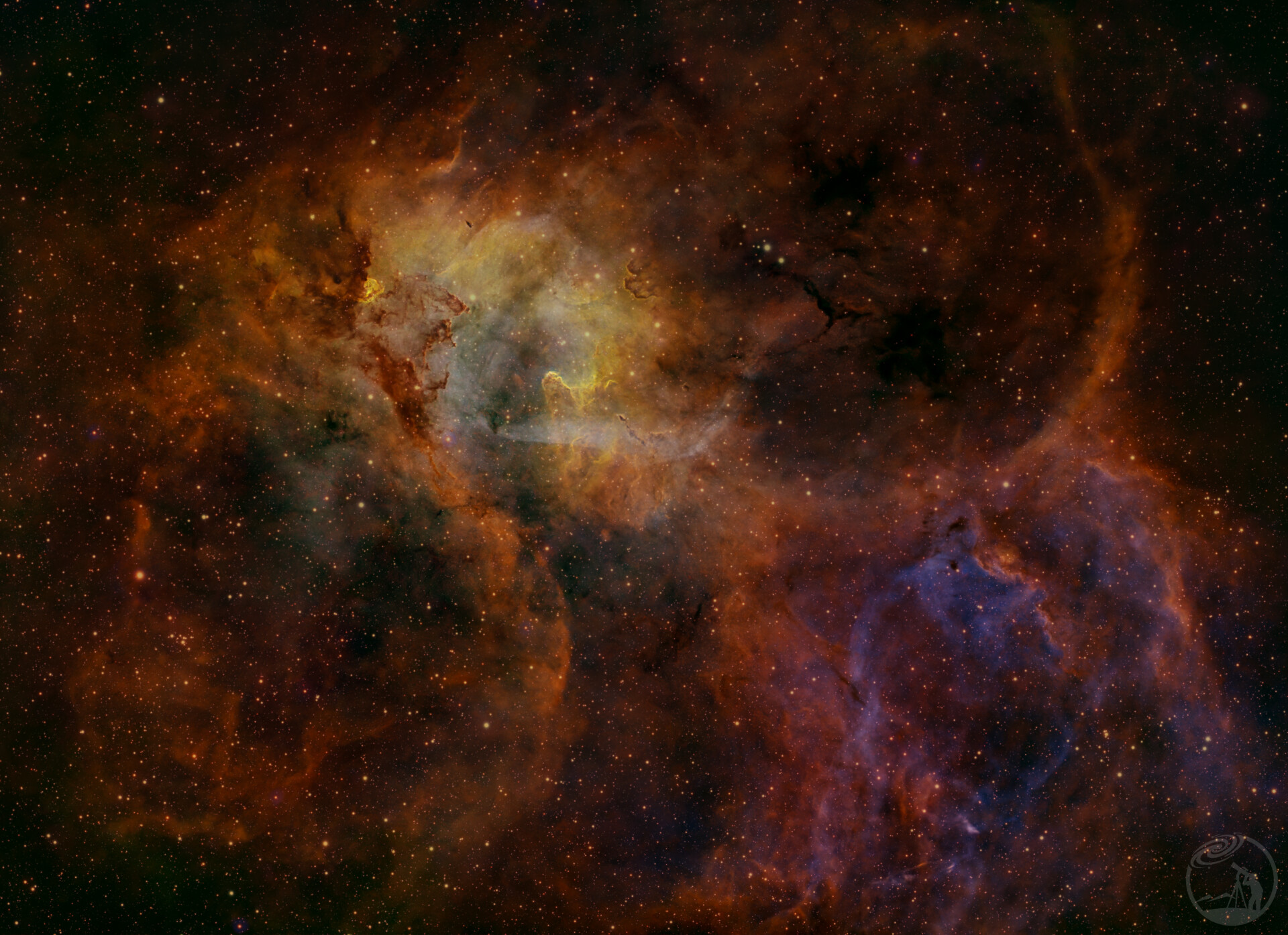 仙王座的主宰，SH2-132狮子星云