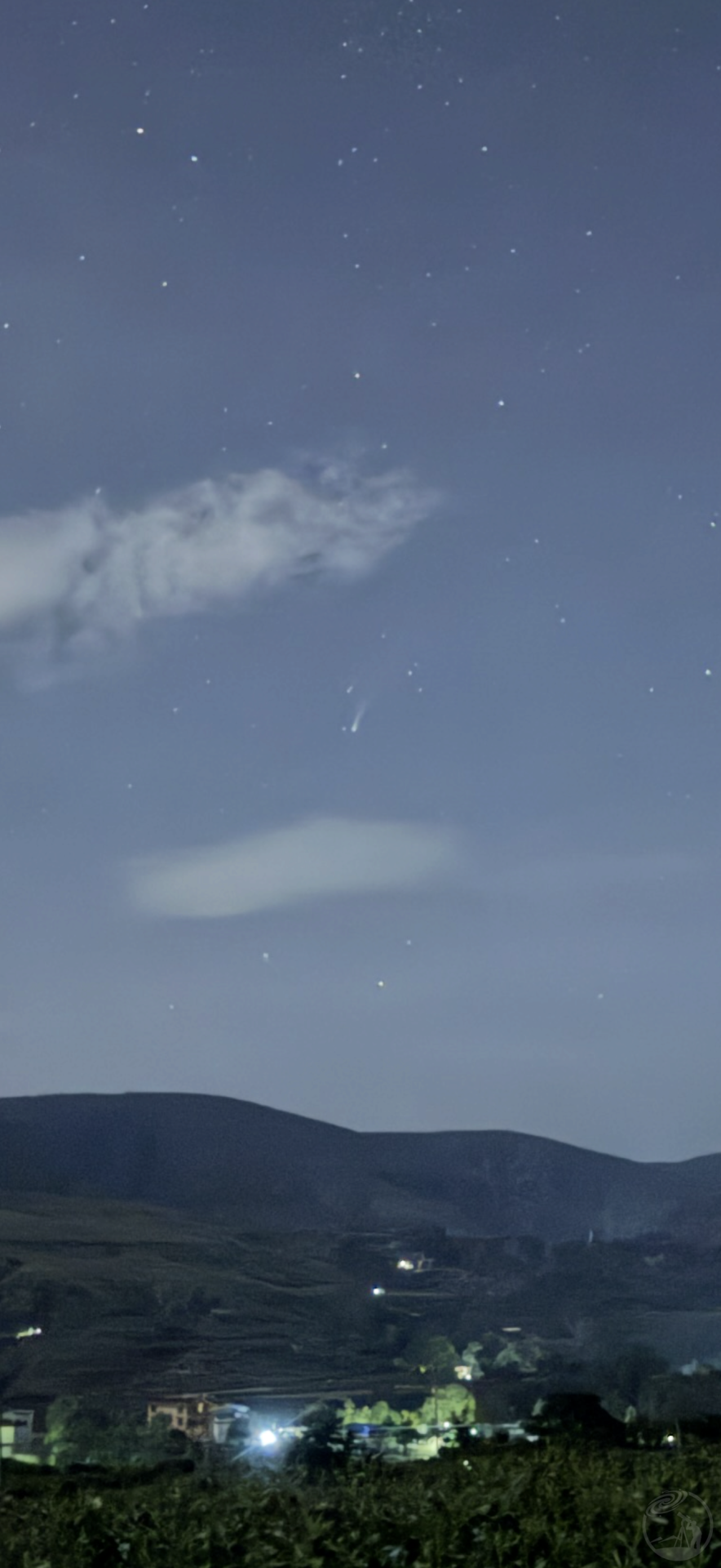 元谋人遗址上空的A6彗星