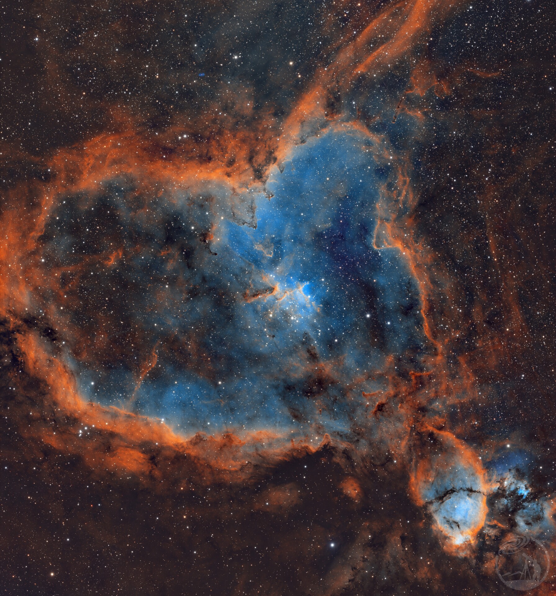 IC1805心脏星云 SHO两片马赛克