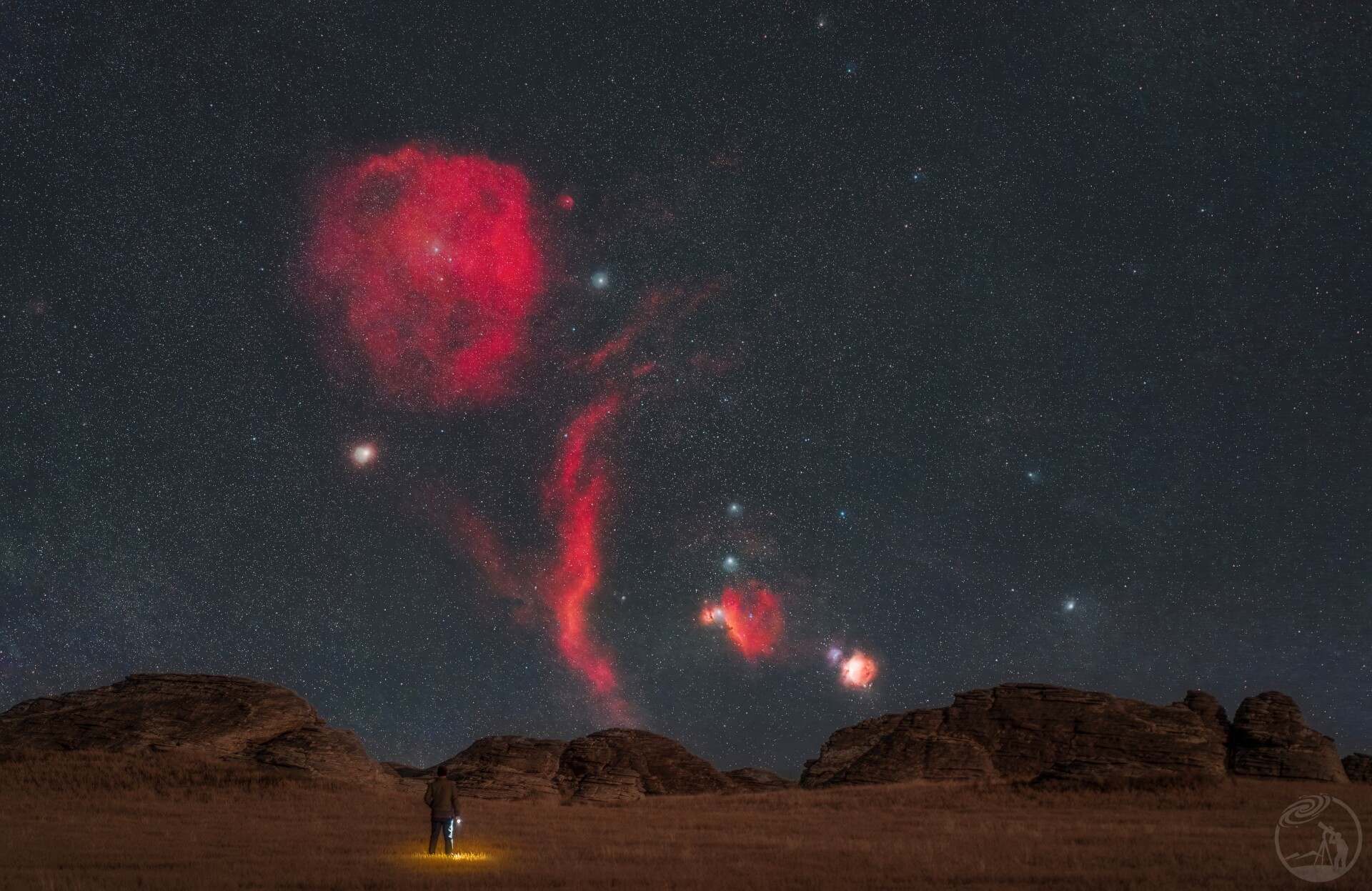 在苏尼特石林，邂逅猎户座