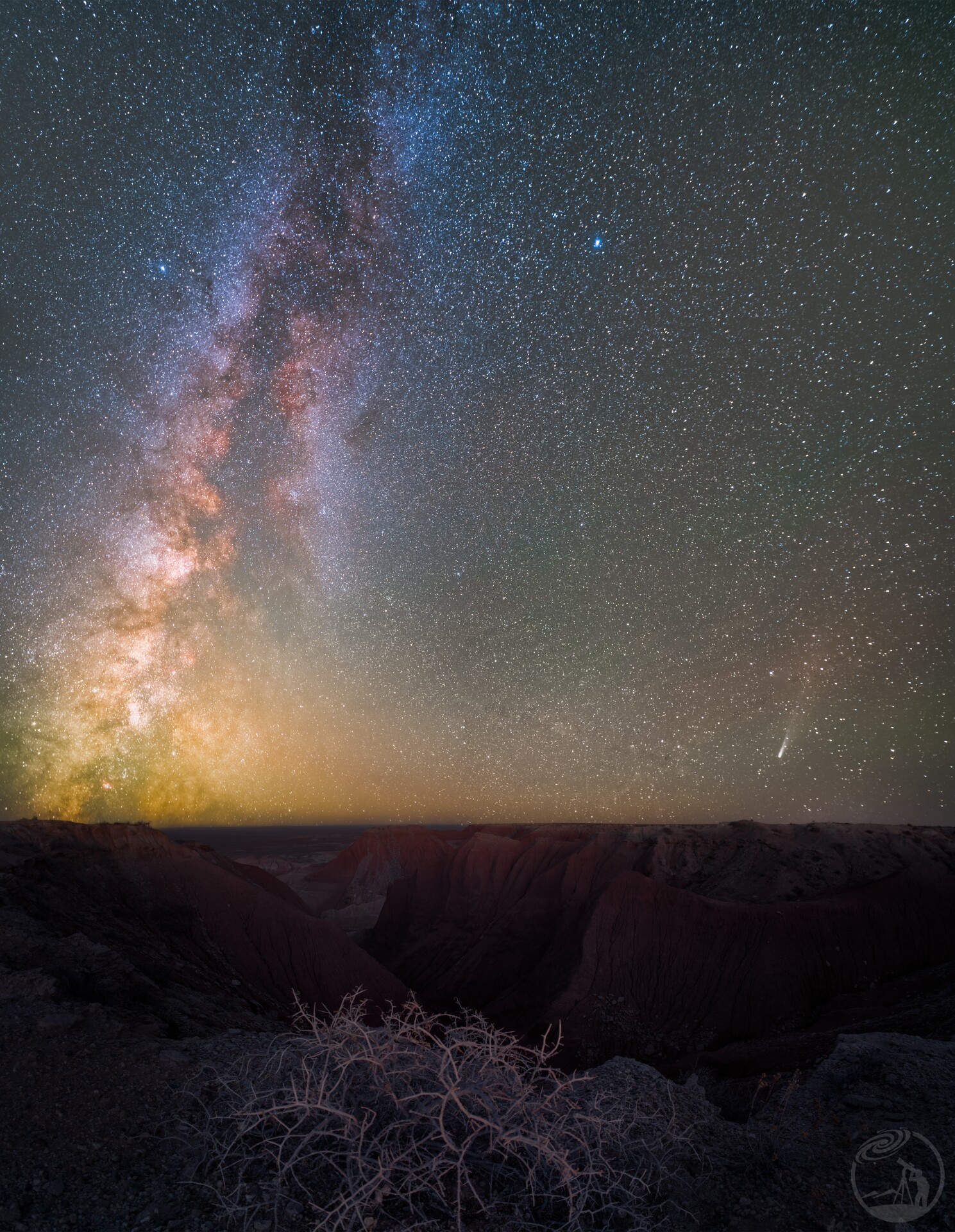 莱蒙彗星与银河