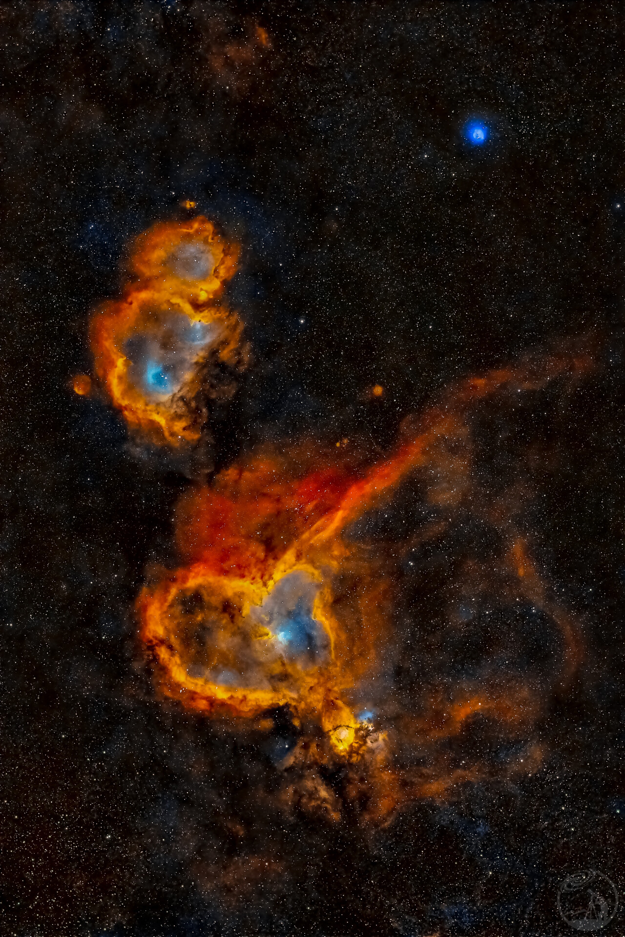 IC1848+IC1805心脏灵魂星云（重新后期版）