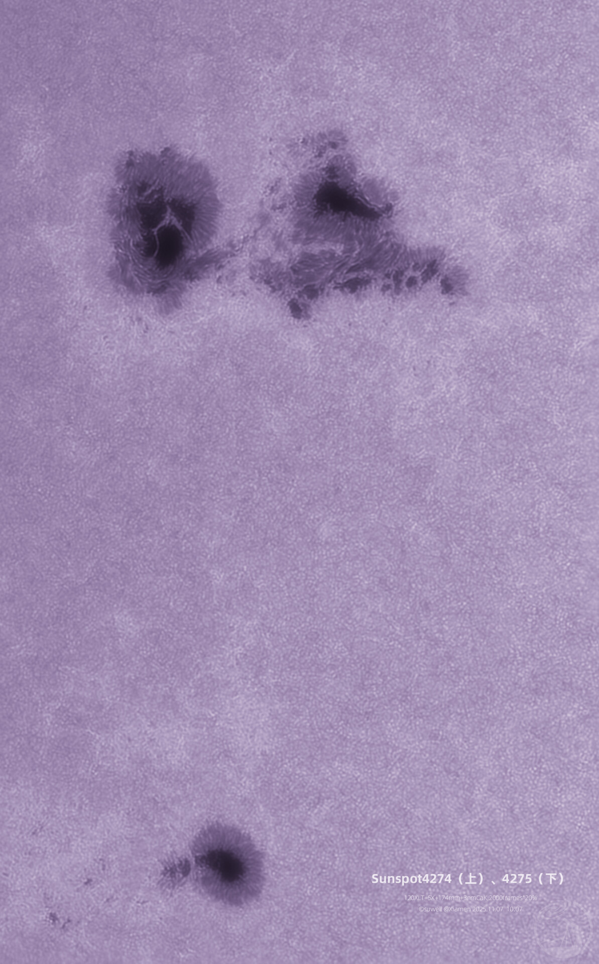 太阳黑子群4274