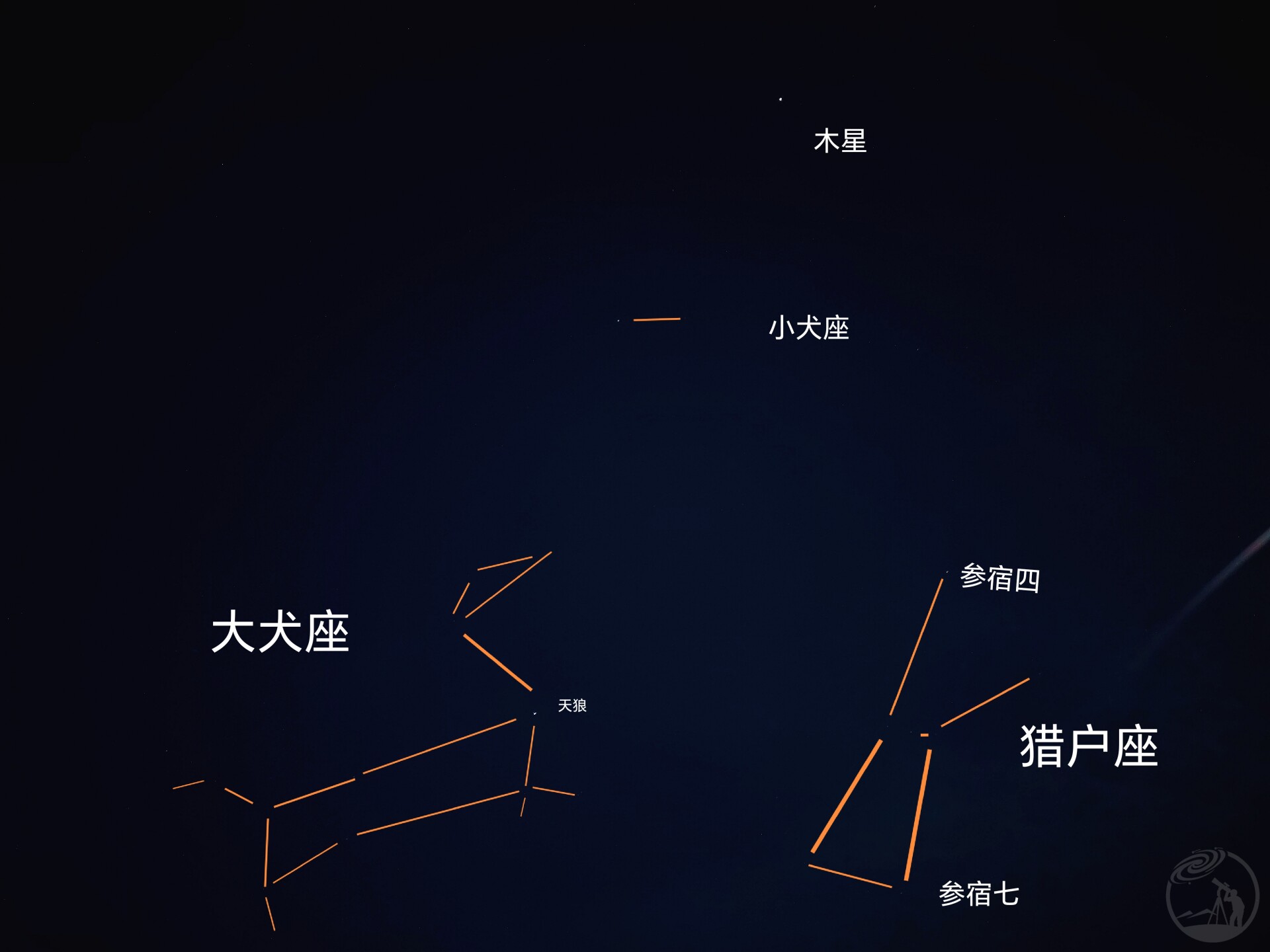 日出前的星空