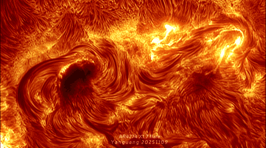 AR4274太阳X级耀斑爆发延时