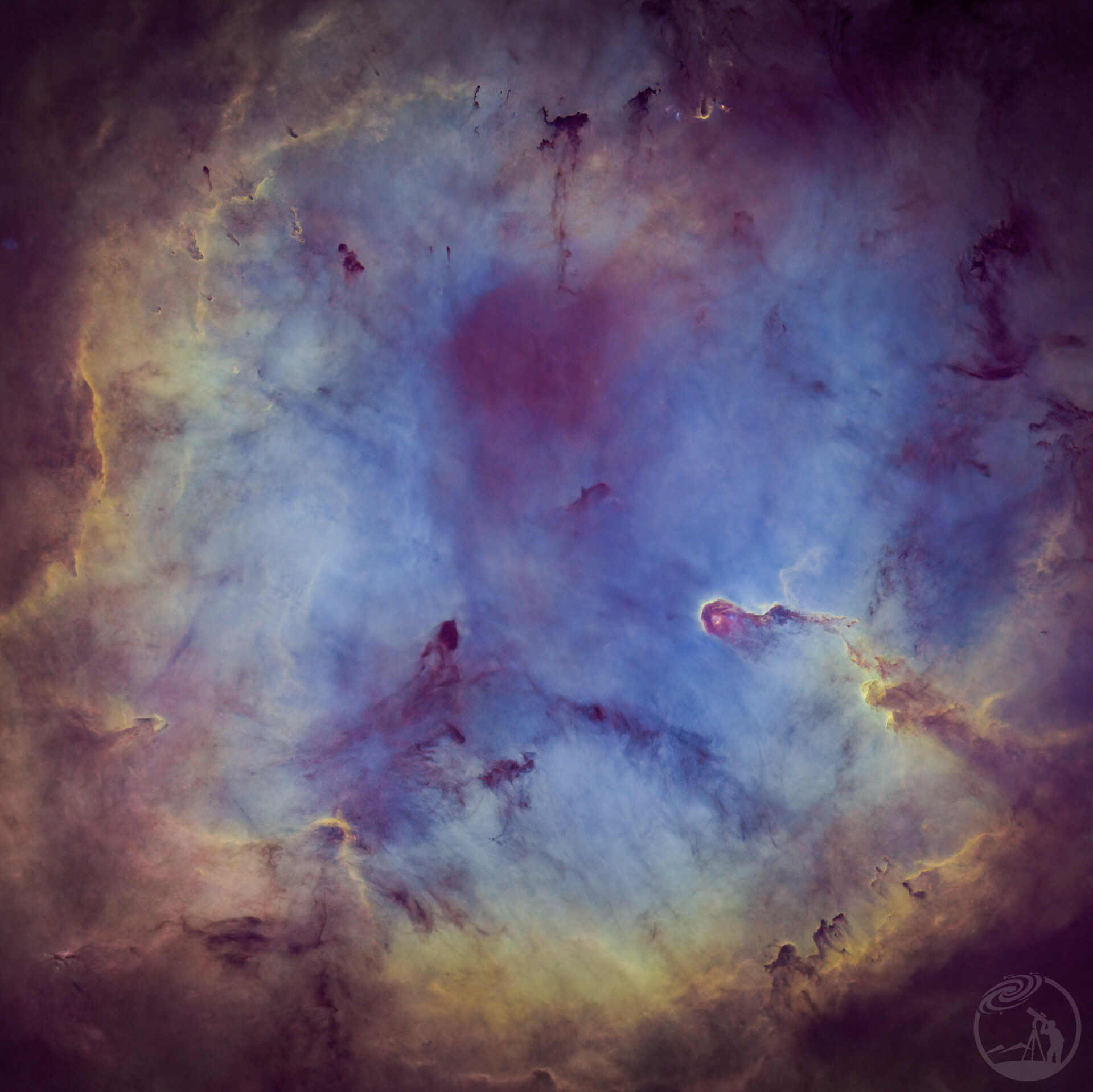 星点合不回去的彩机版象鼻星云