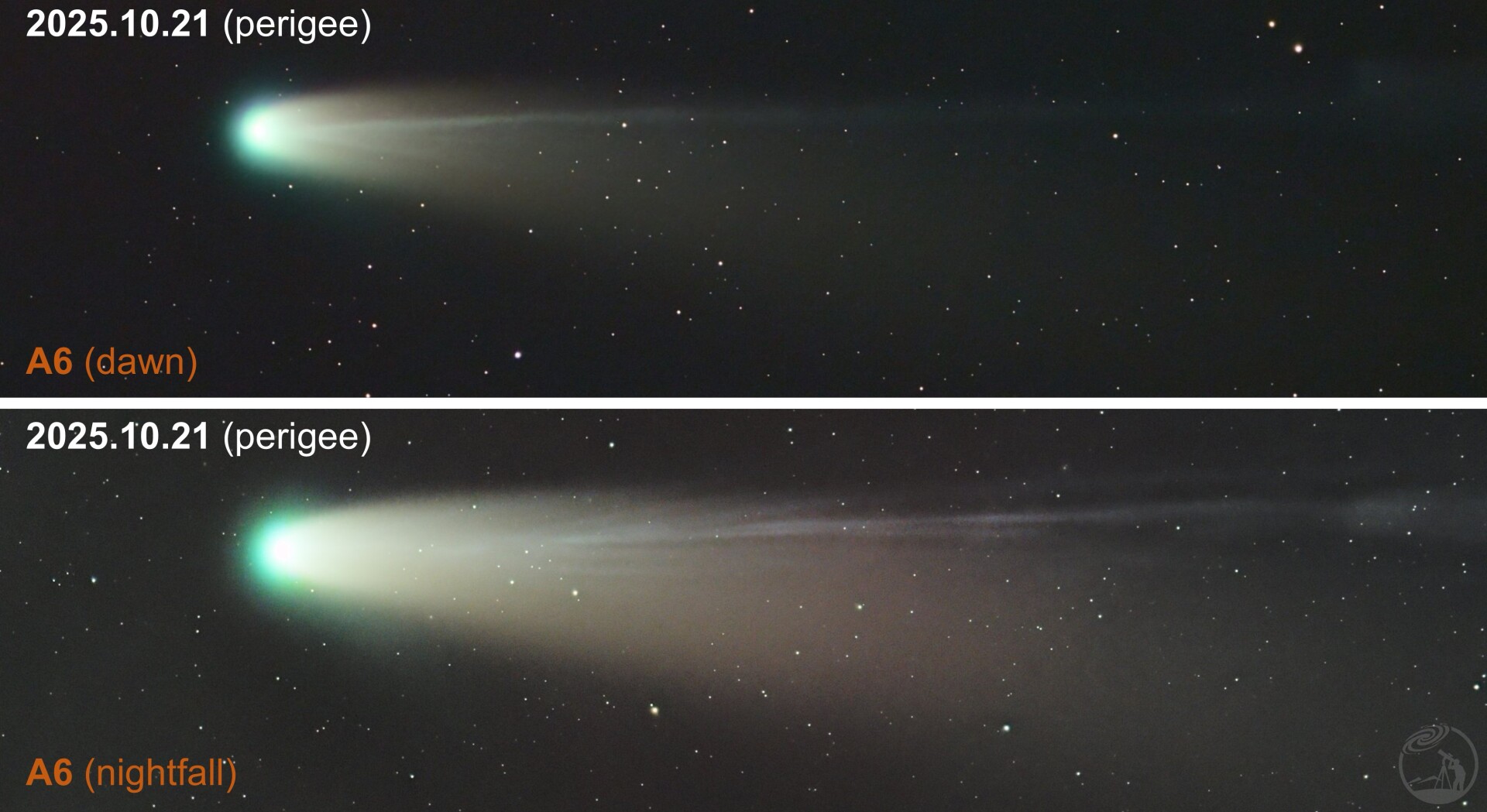 近地日一天内作为晨星和昏星的A6莱蒙彗星是啥样的