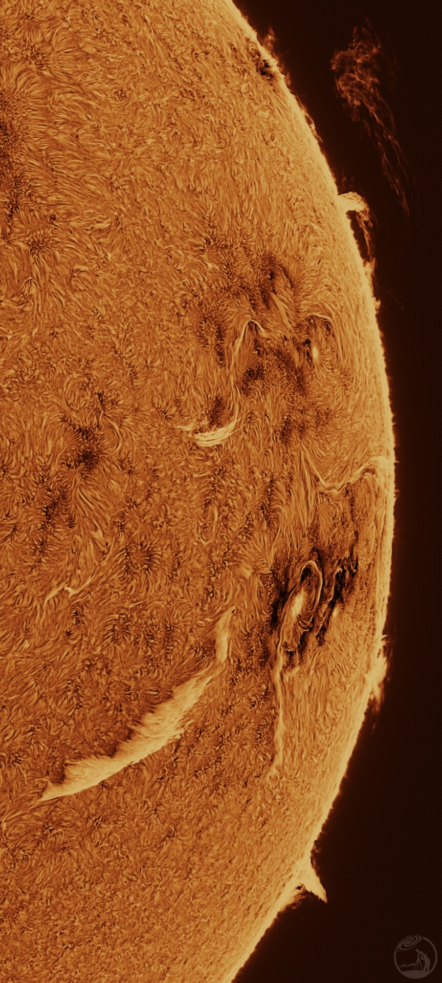 星达100日珥镜首次测试