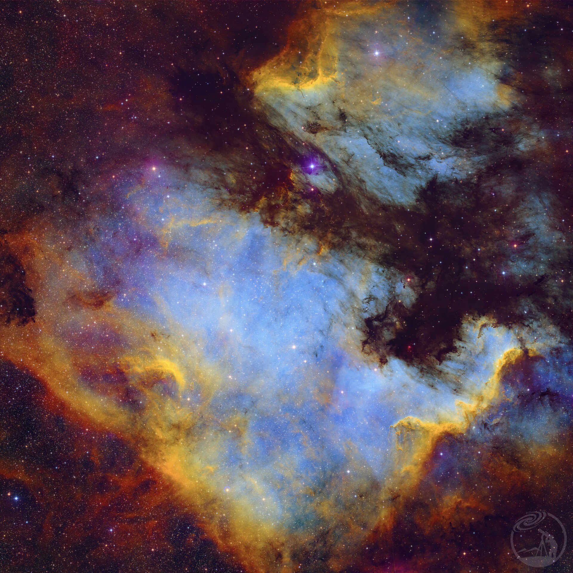 北美&鹈鹕星云6片马赛克