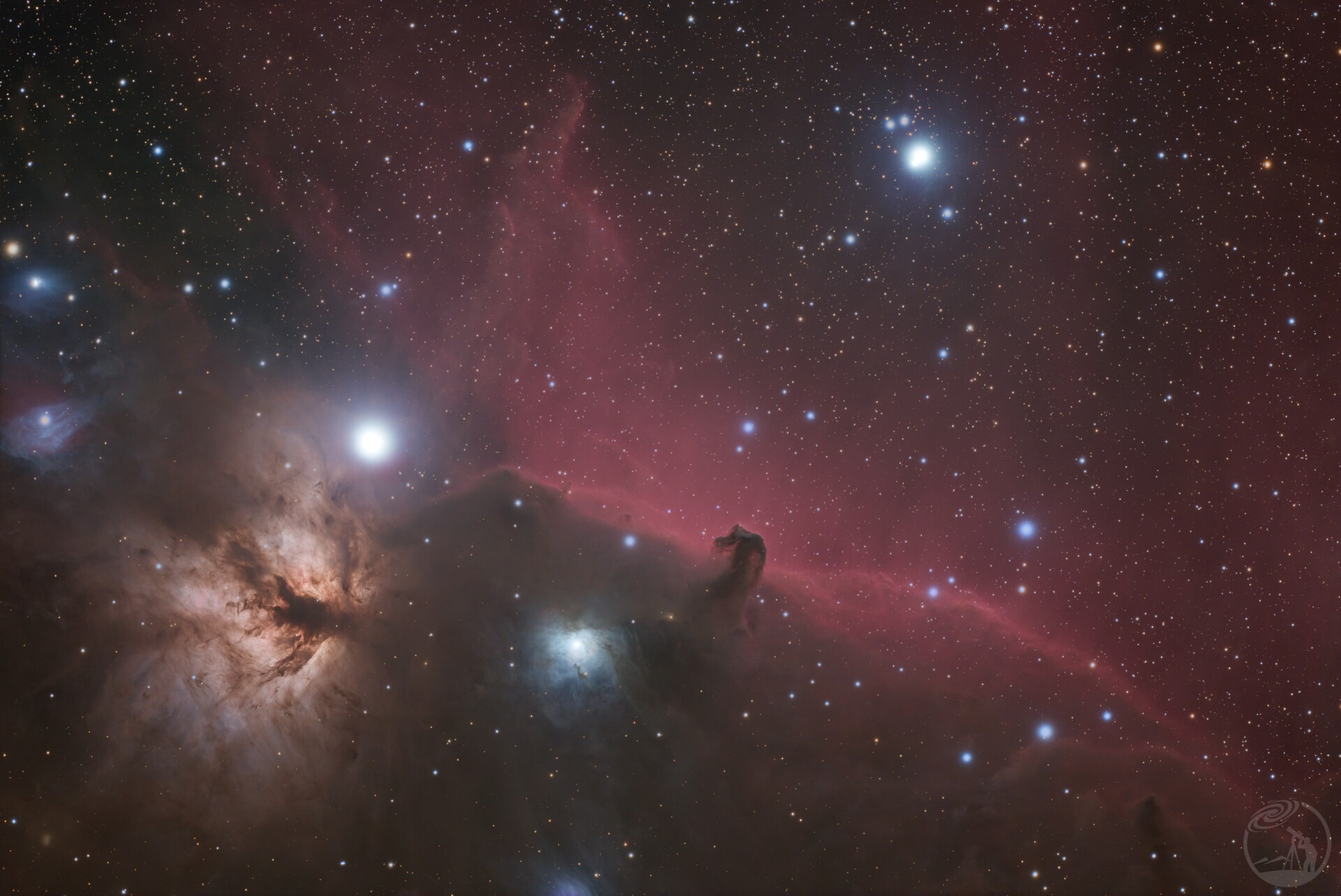 Gaia校色后的马头IC434