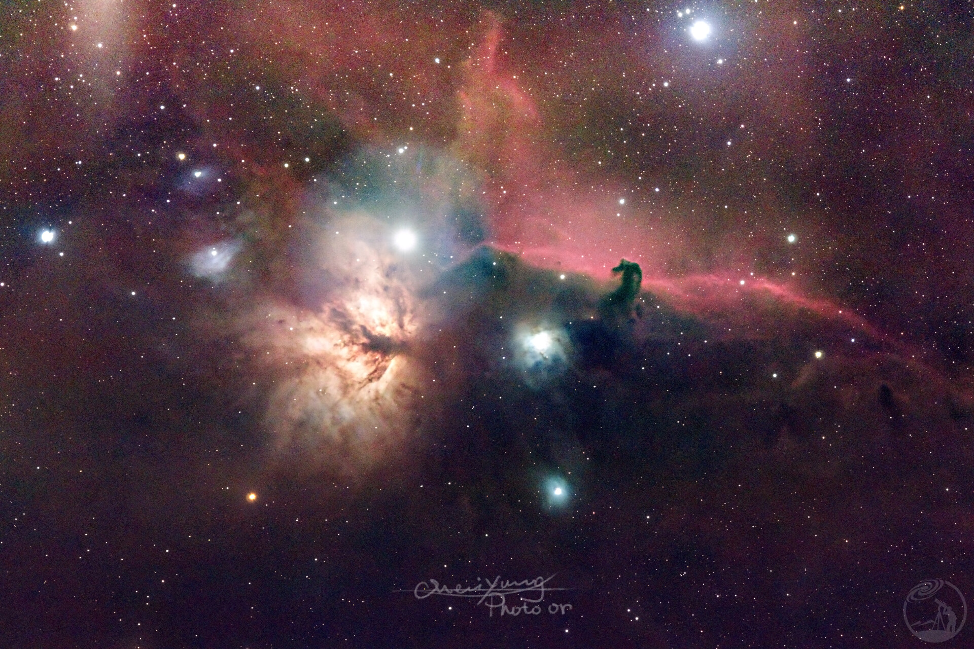 马头星云伴火焰