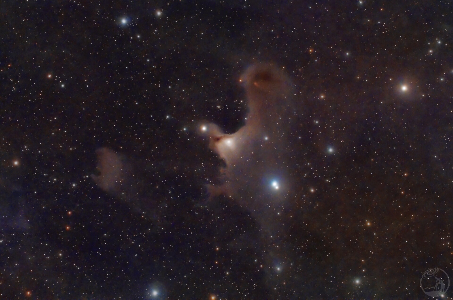 上海拍摄的鬼魂星云SH2-136