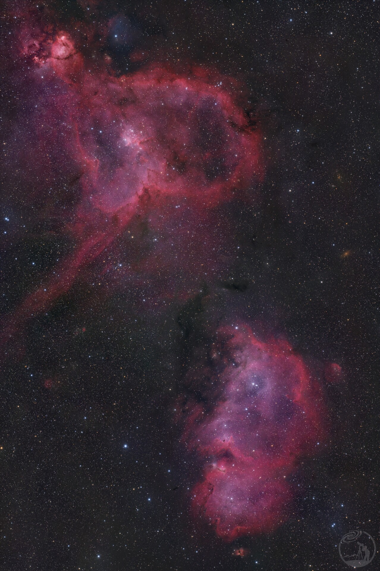 心脏与灵魂星云的真实颜色