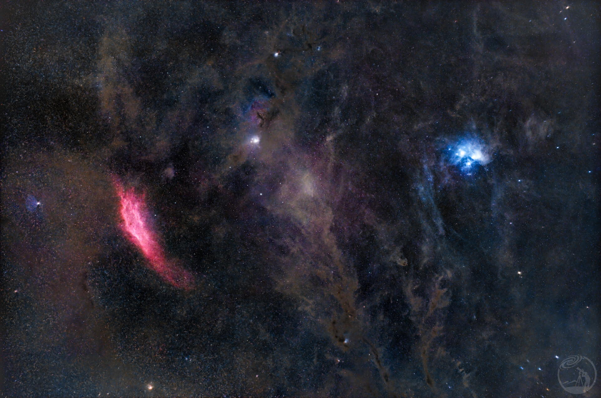 冰与火之歌（昴星团加州星云广域）