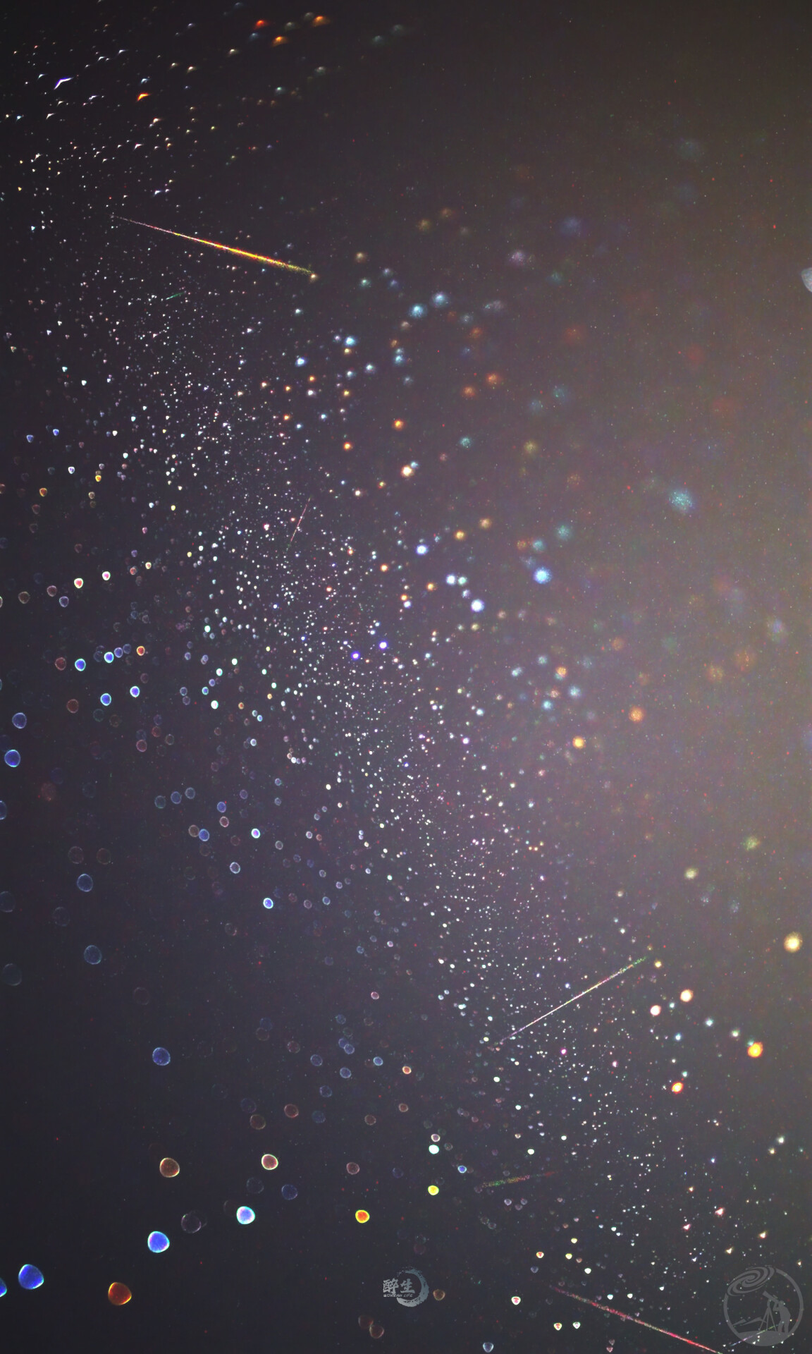 移轴镜头下的流星雨与璀璨星空🌌