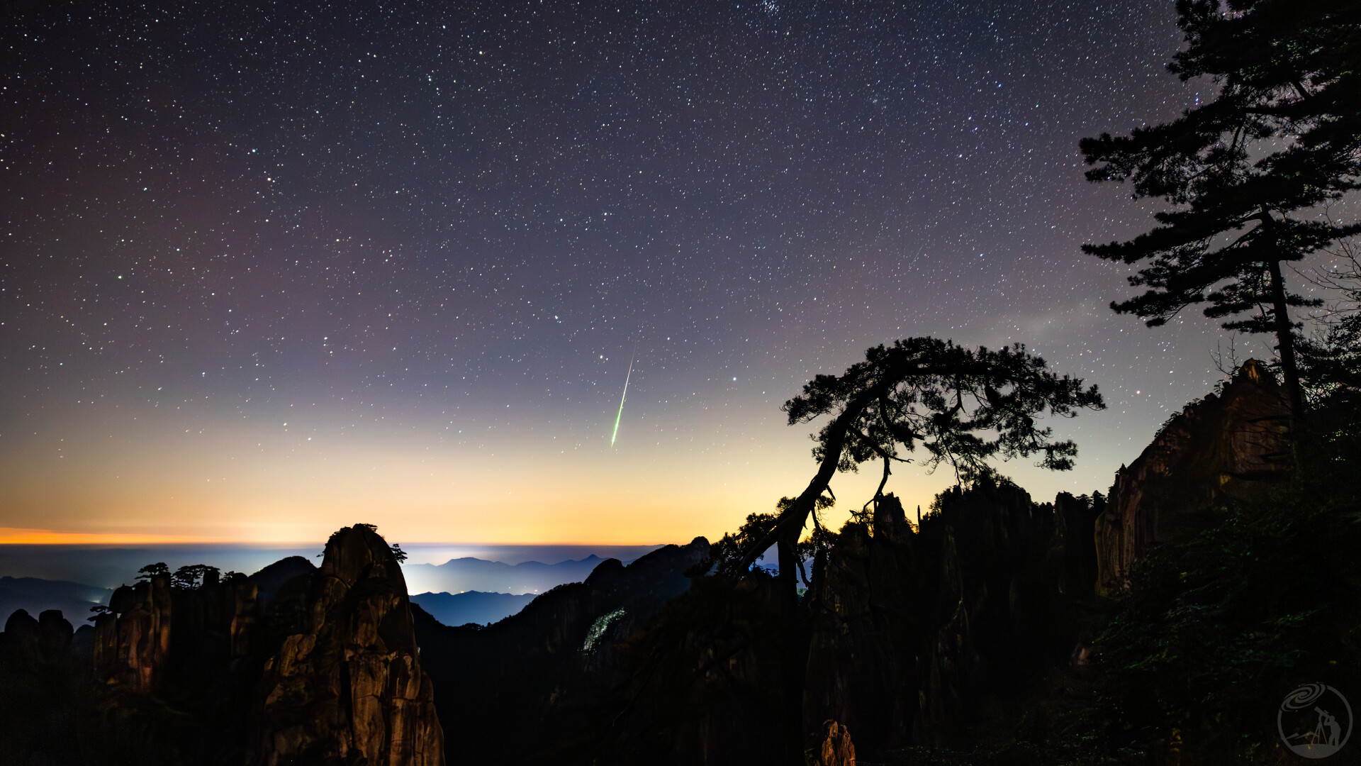 黄山上的流星