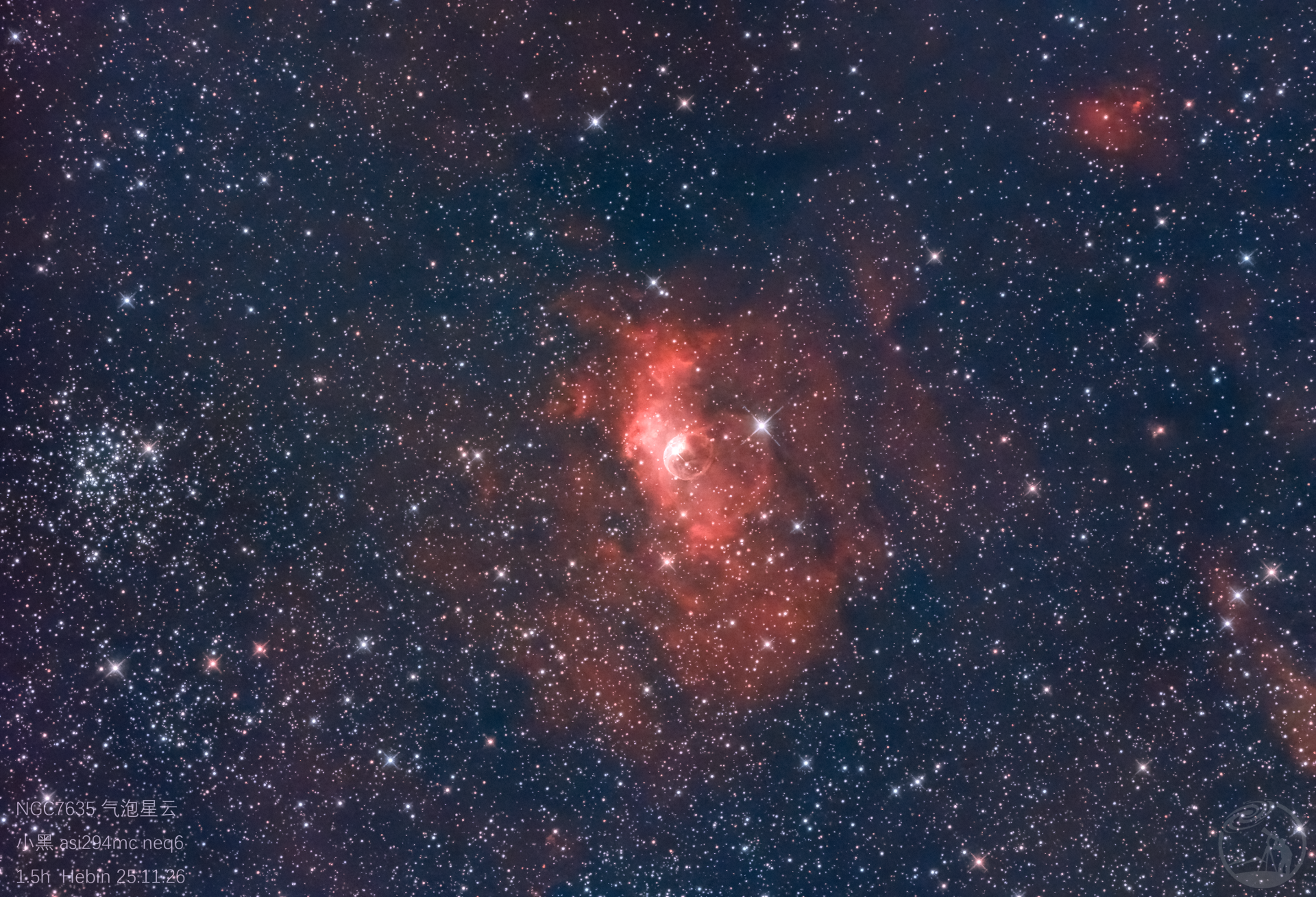 气泡星云，水母星云，垃圾片两张