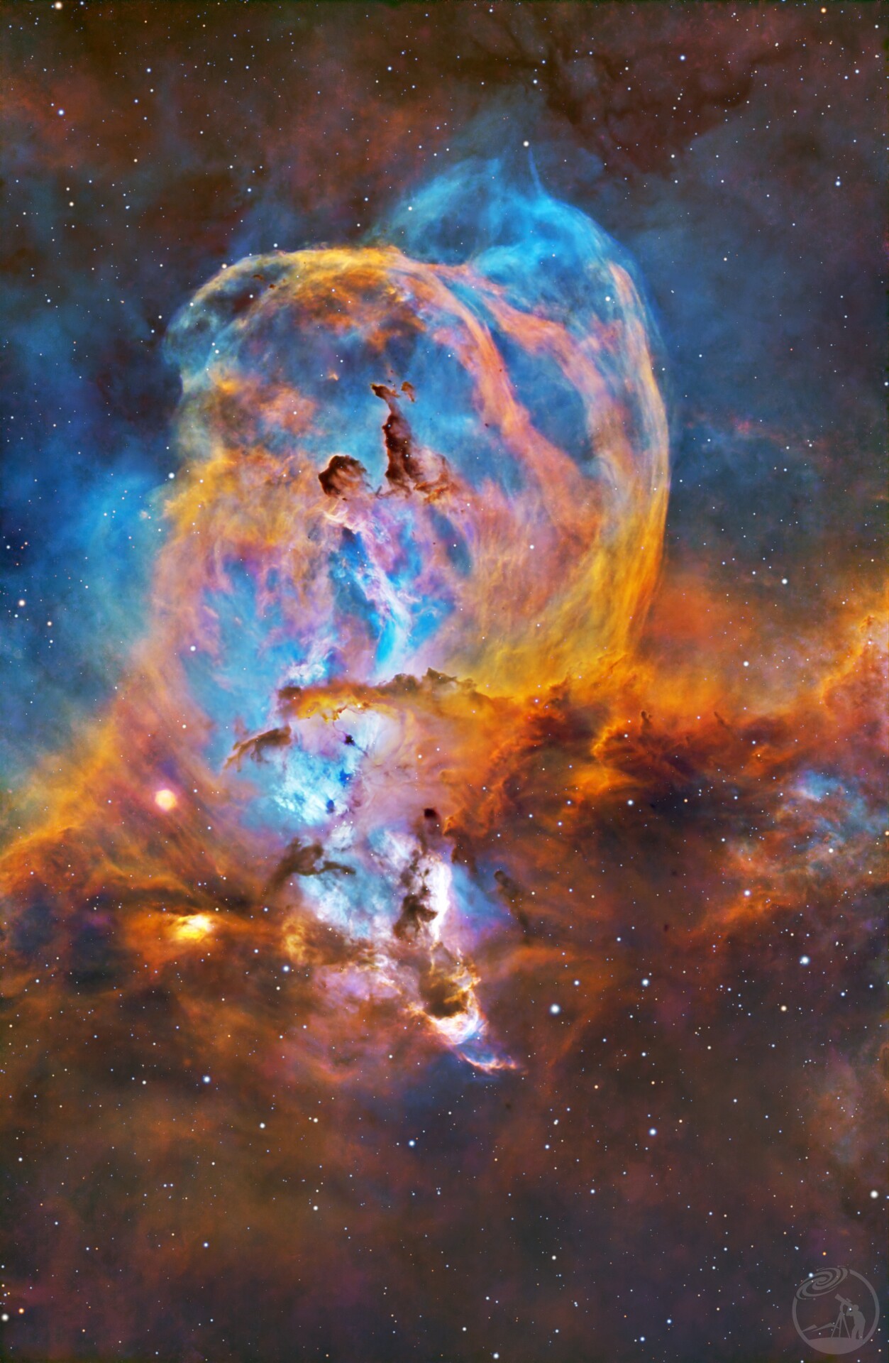 NGC3579自由女神像星云or许愿井星云