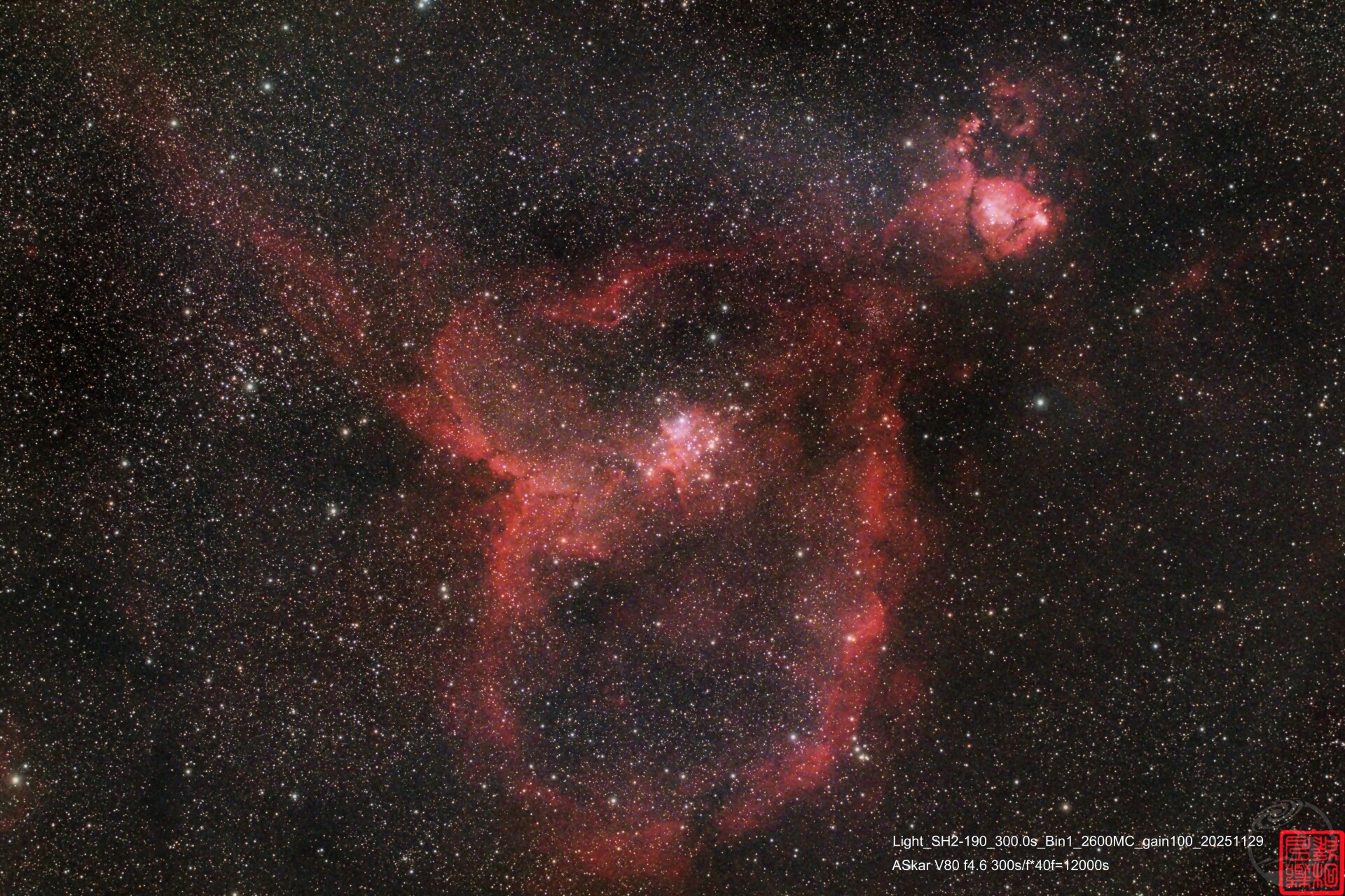 SH2-190 心脏星云