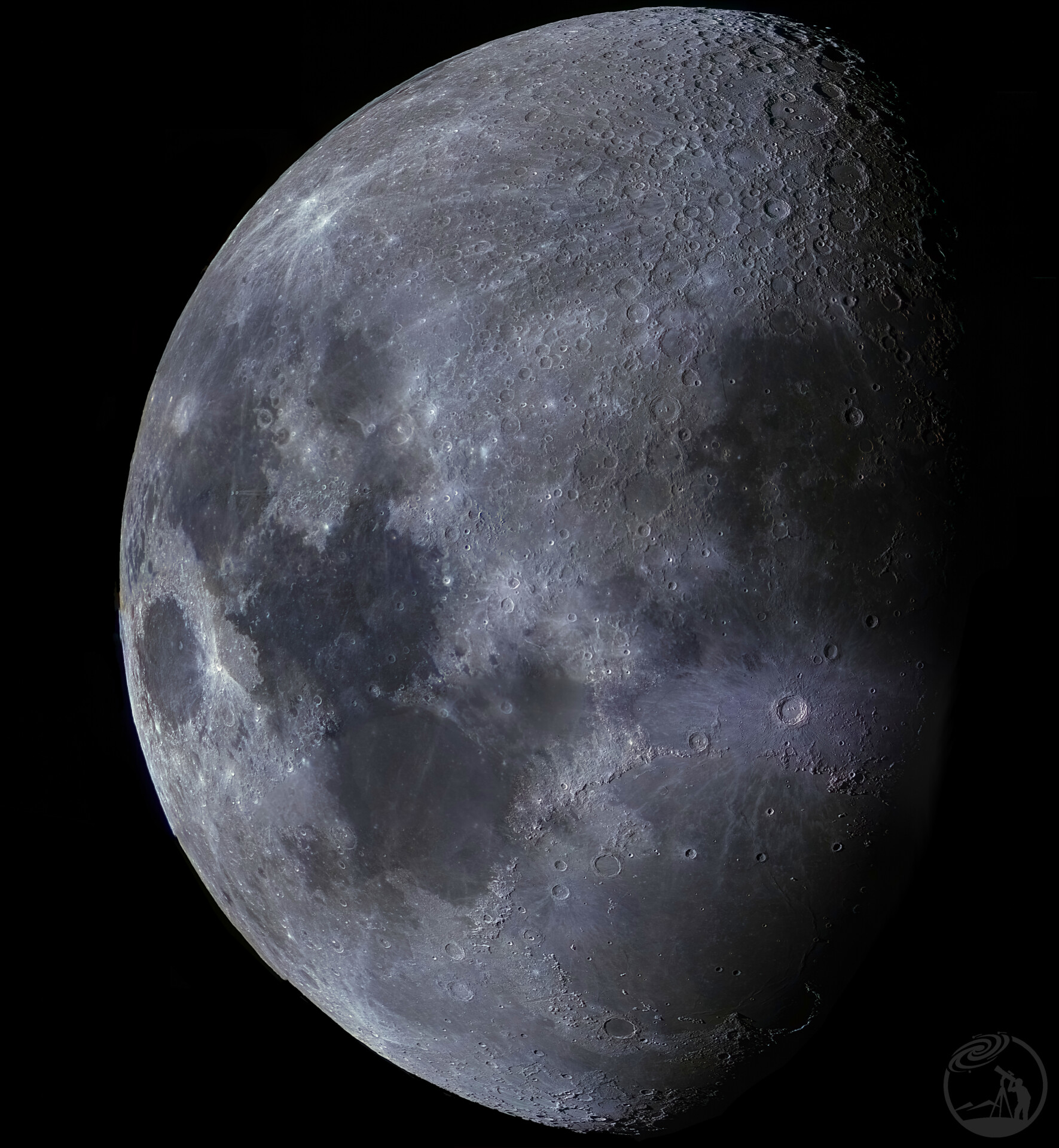 月面马赛克及其特写