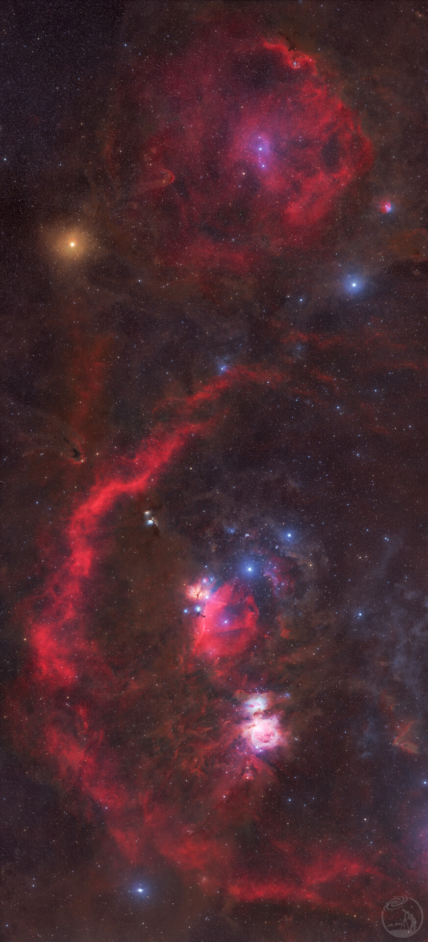 猎户座超广域 LRGBH (12片马赛克*2）