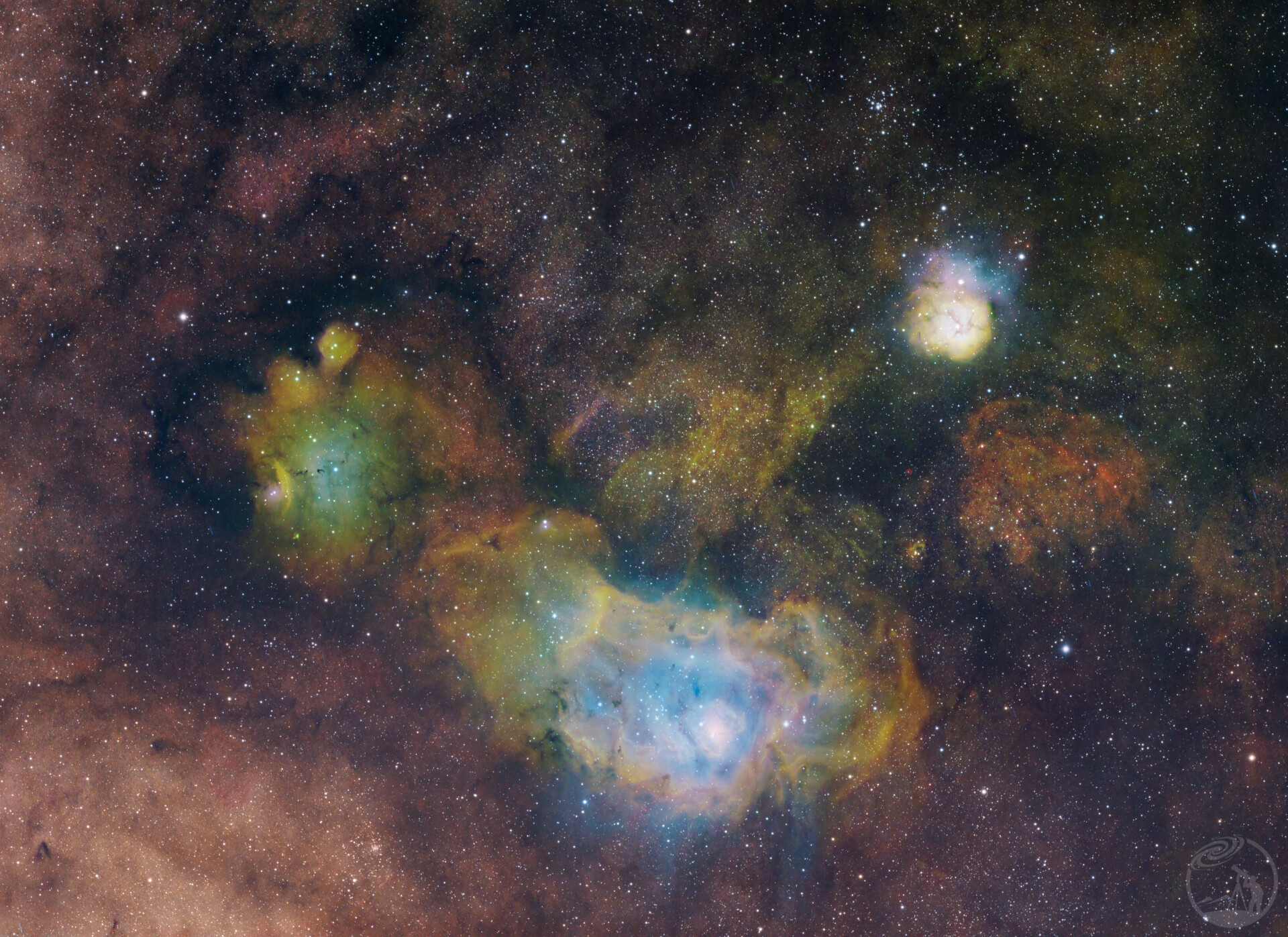 礁湖星云，三叶星云SHO