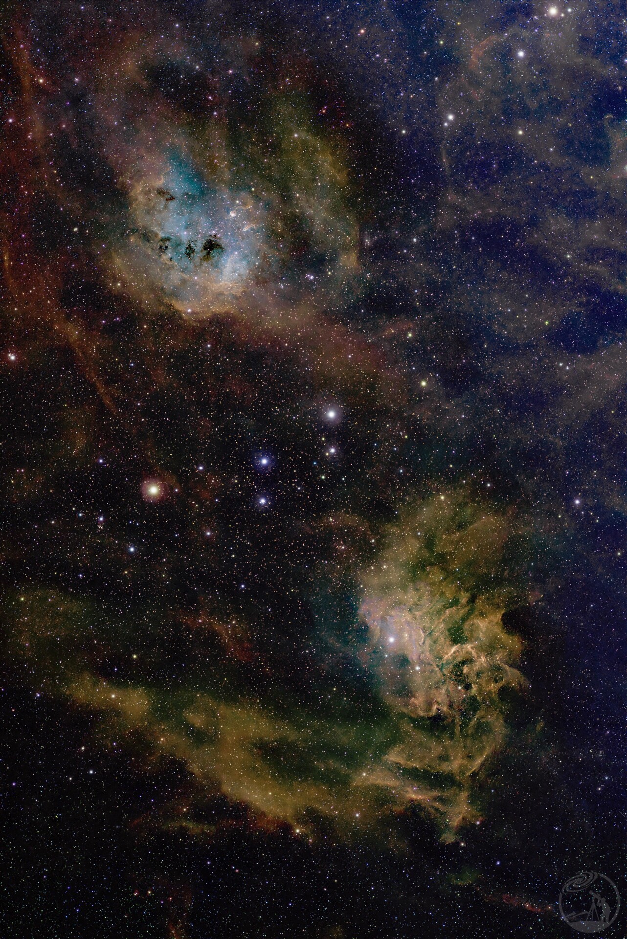 火焰之心与小蝌蚪星云