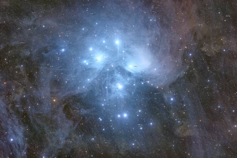 远程日图素材-M45 昴宿星团